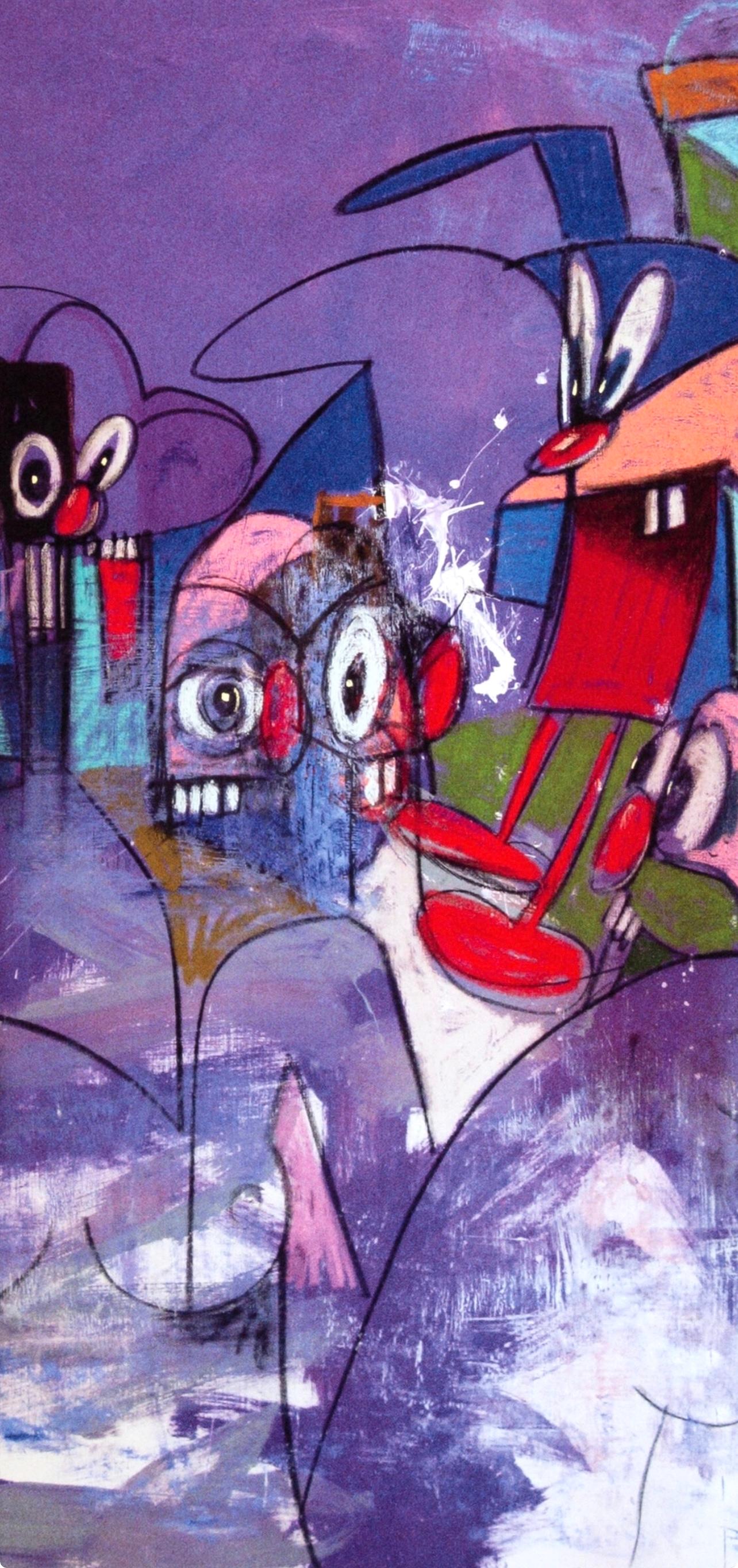 Condo, Comic Relief, Dibujos Pintados (después de) - Print Contemporáneo de George Condo