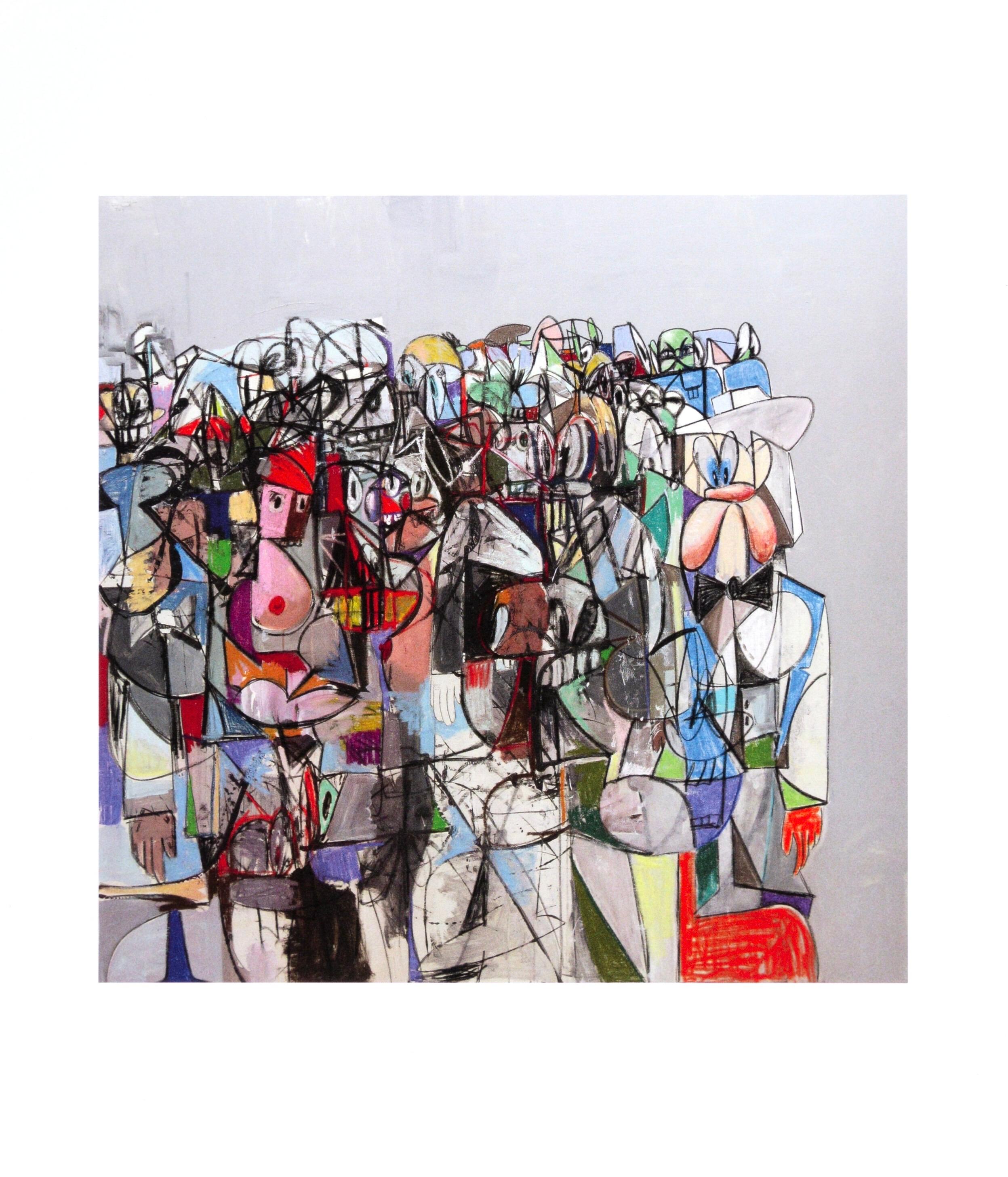 Four color process print on vélin paper. Paper size: 10.75 x 9.25 inches. Inscription: Unsigned and unnumbered, as issued. Notes: From the folio, George Condo, Drawing Paintings, 2011. Published by Skarstedt Gallery, New York; printed by