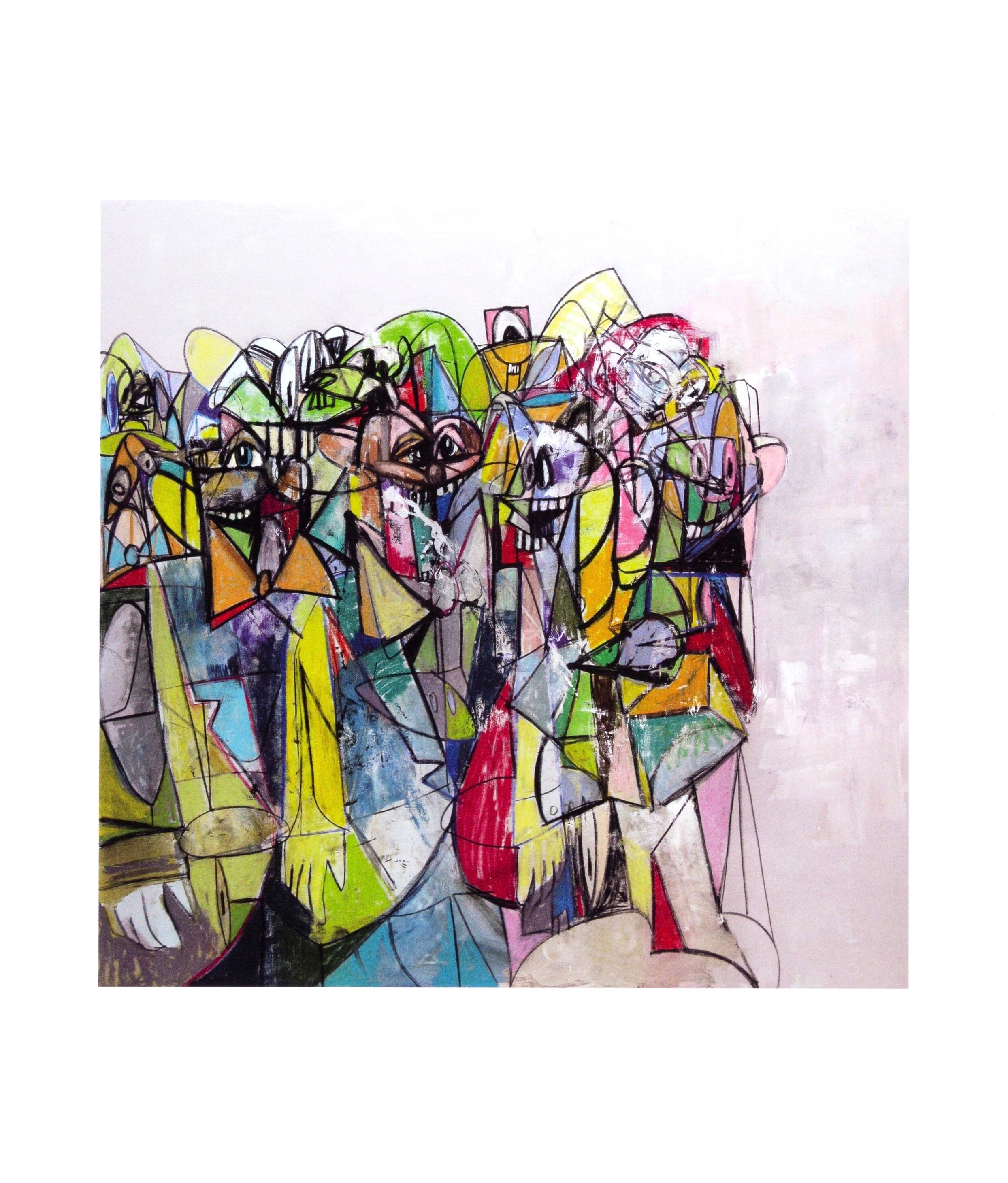 Four color process print on vélin paper. Paper size: 10.75 x 9.25 inches. Inscription: Unsigned and unnumbered, as issued. Notes: From the folio, George Condo, Drawing Paintings, 2011. Published by Skarstedt Gallery, New York; printed by