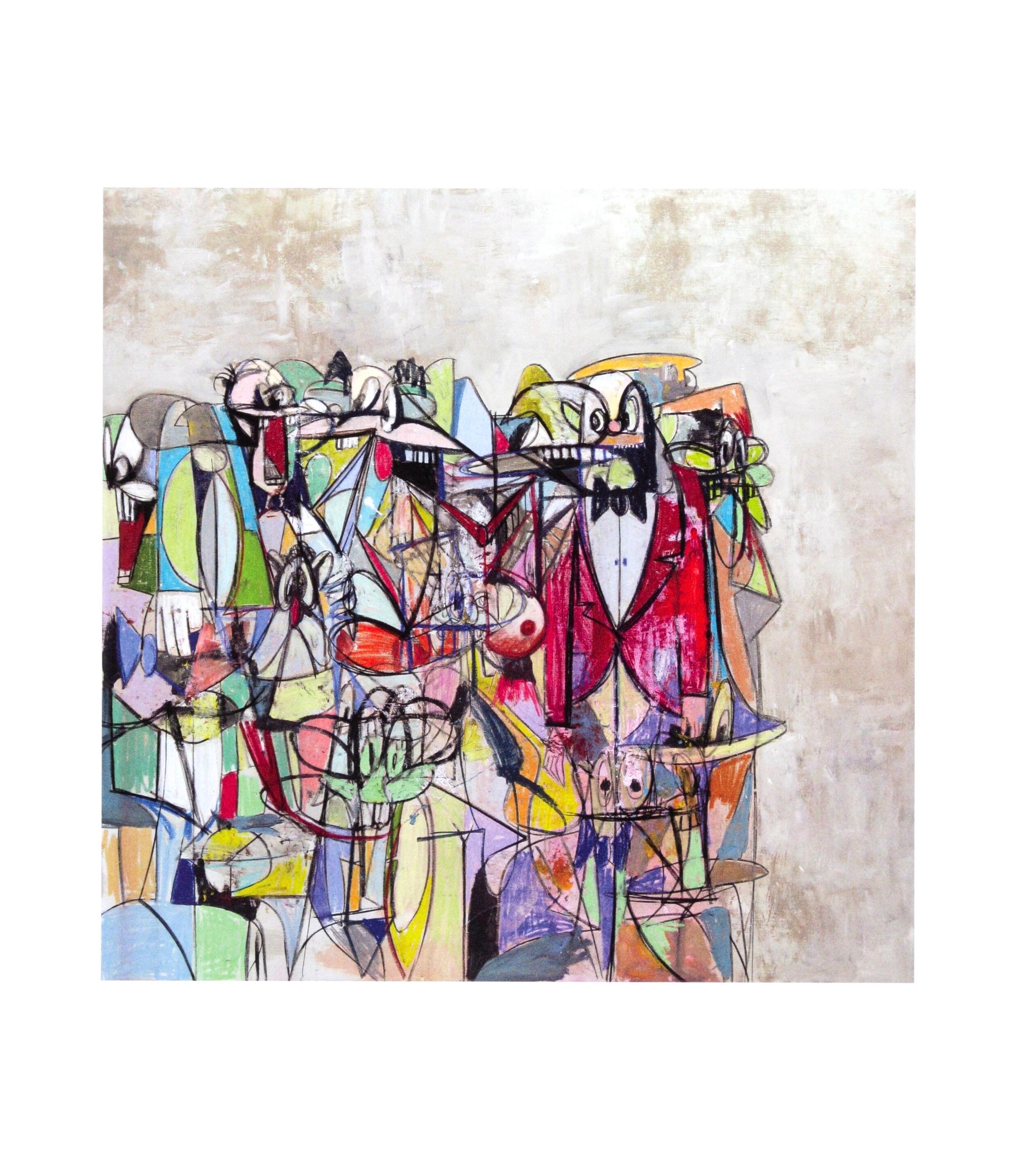 Four color process print on vélin paper. Paper size: 10.75 x 9.25 inches. Inscription: Unsigned and unnumbered, as issued. Notes: From the folio, George Condo, Drawing Paintings, 2011. Published by Skarstedt Gallery, New York; printed by