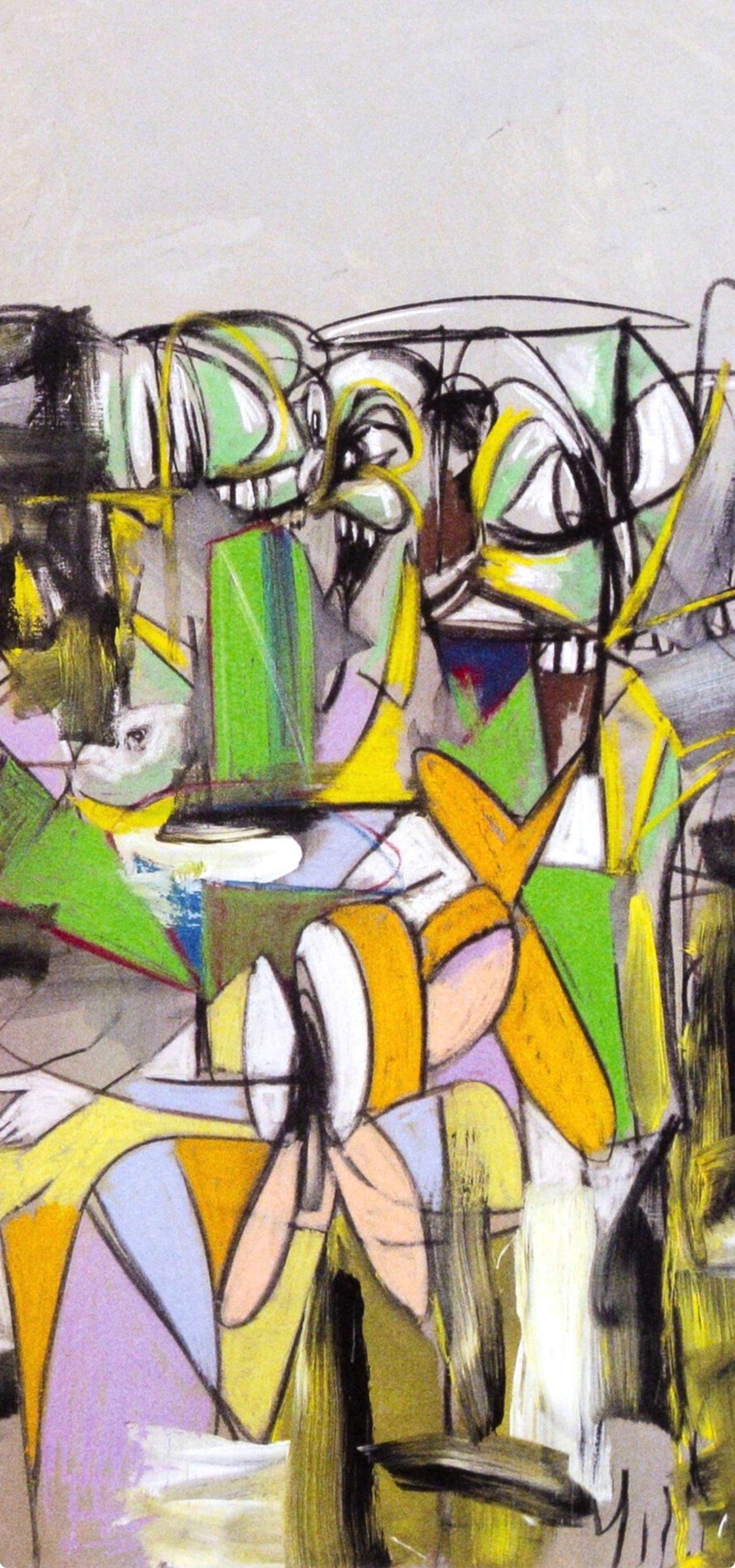 Condo, Compression V, Drawing Paintings (after) - Contemporary Print by George Condo