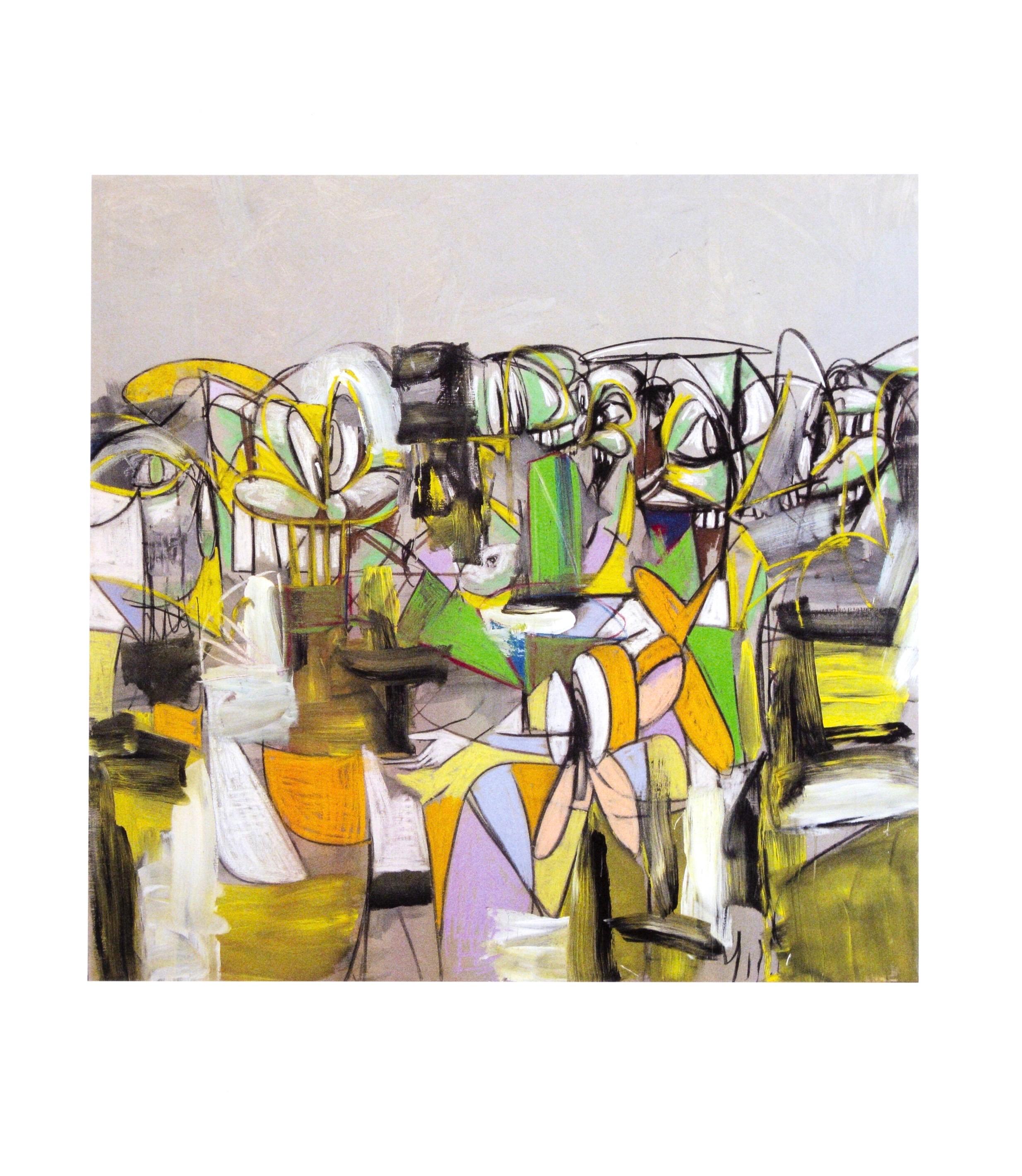 Condo, Compression V, Drawing Paintings (after) For Sale 1