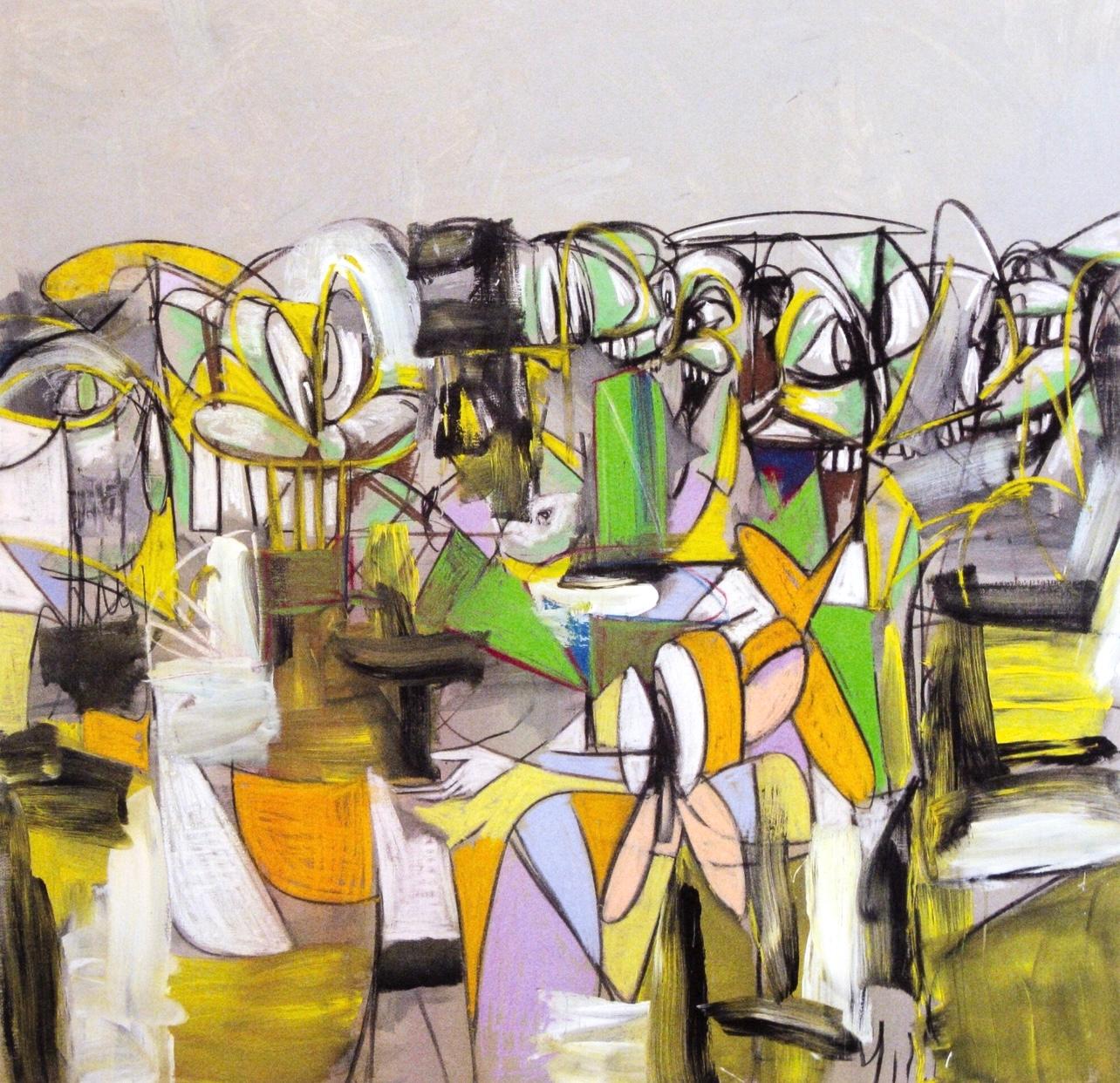 Condo, Compresión V, Dibujo Pinturas (después)