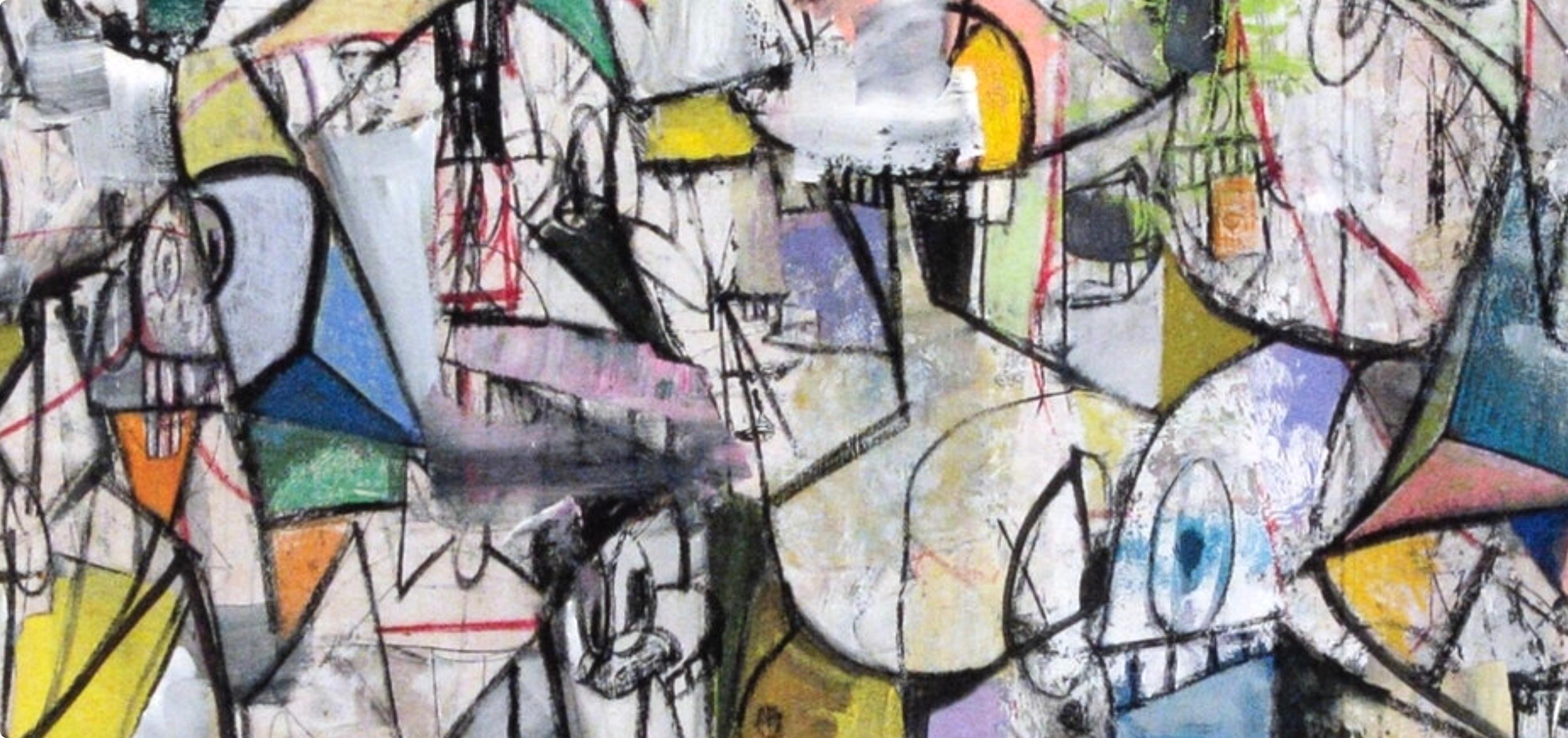 Impresión en cuatricromía sobre papel vélin. Tamaño del papel: 10,75 x 18,5 pulgadas, con pliegue central, tal como se publicó. Inscripción: Sin firmar y sin numerar, tal como se emitió. Notas: Del folio, George Condo, Dibujos Pintados, 2011.
