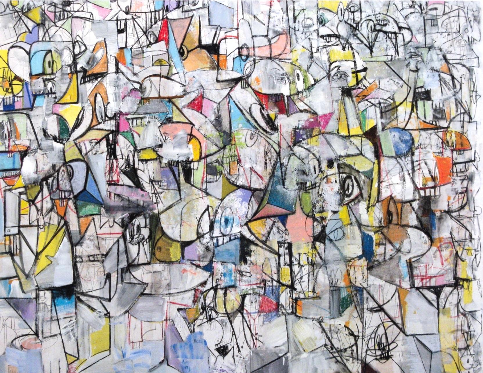 Condo, Compression VI, Drawing Paintings (after)
