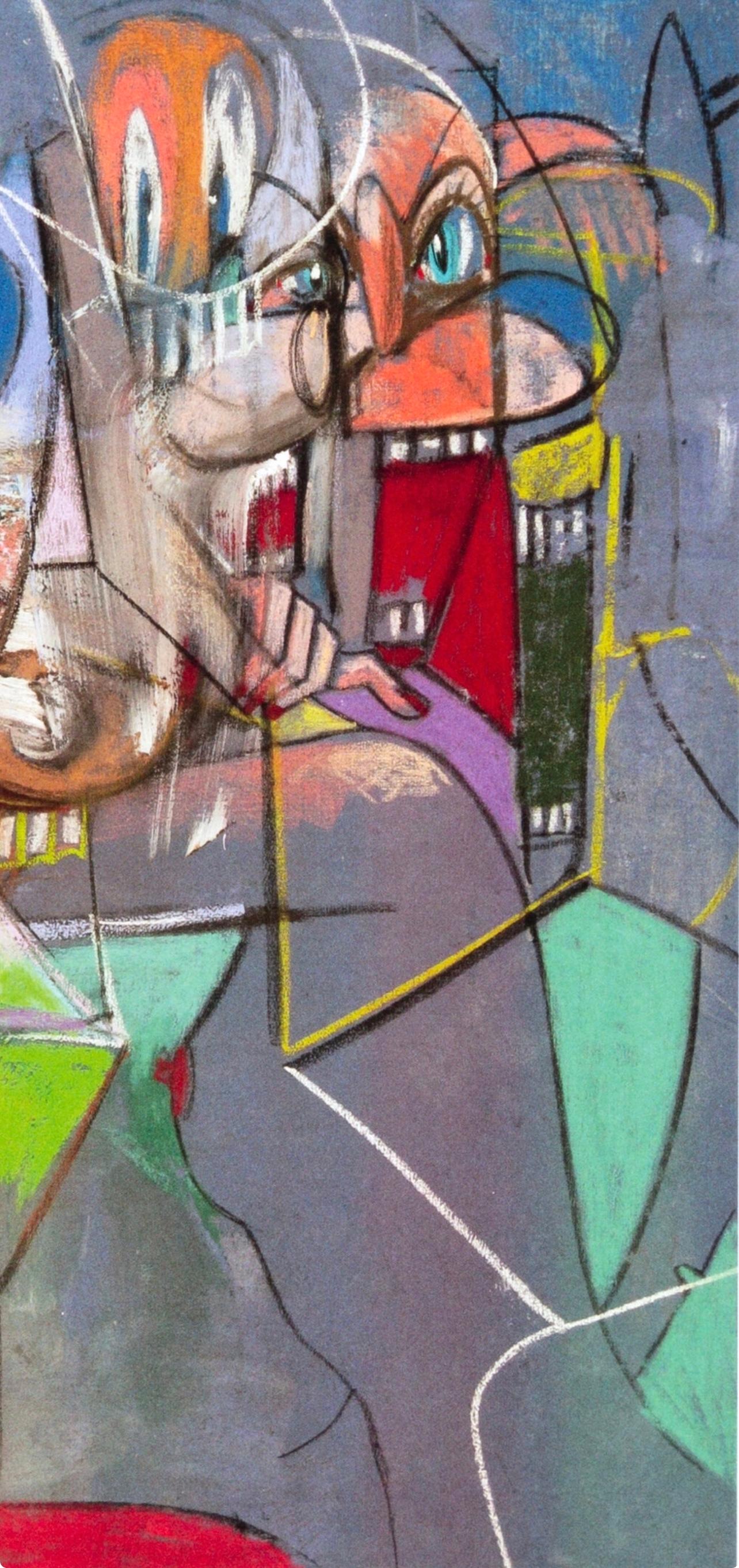 Condo, Cabezas y dedos de los pies, Pinturas de dibujos (después de) - Print de George Condo