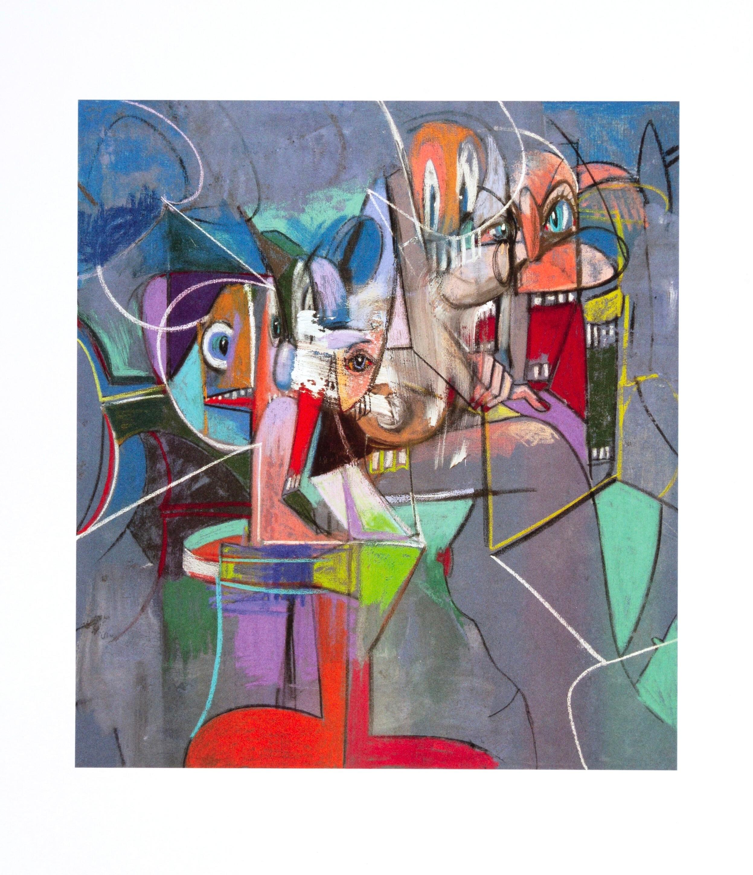 Impresión en cuatricromía sobre papel vélin. Tamaño del papel: 10,75 x 9,25 pulgadas. Inscripción: Sin firmar y sin numerar, tal como se emitió. Notas: Del folio, George Condo, Dibujos Pintados, 2011. Publicado por Skarstedt Gallery, Nueva York;