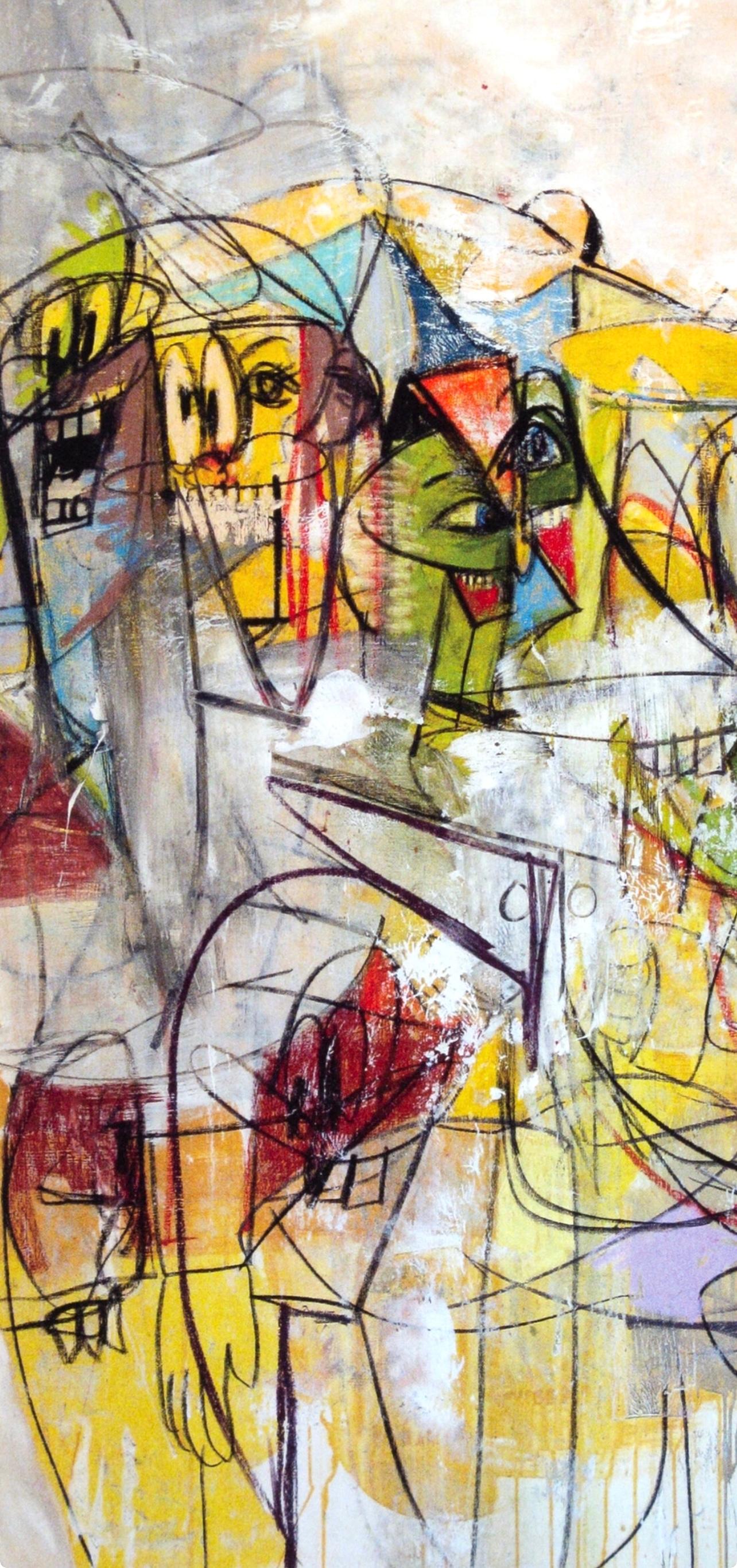 Condo, Voces Internas, Dibujos Pintados (después de) - Print de George Condo