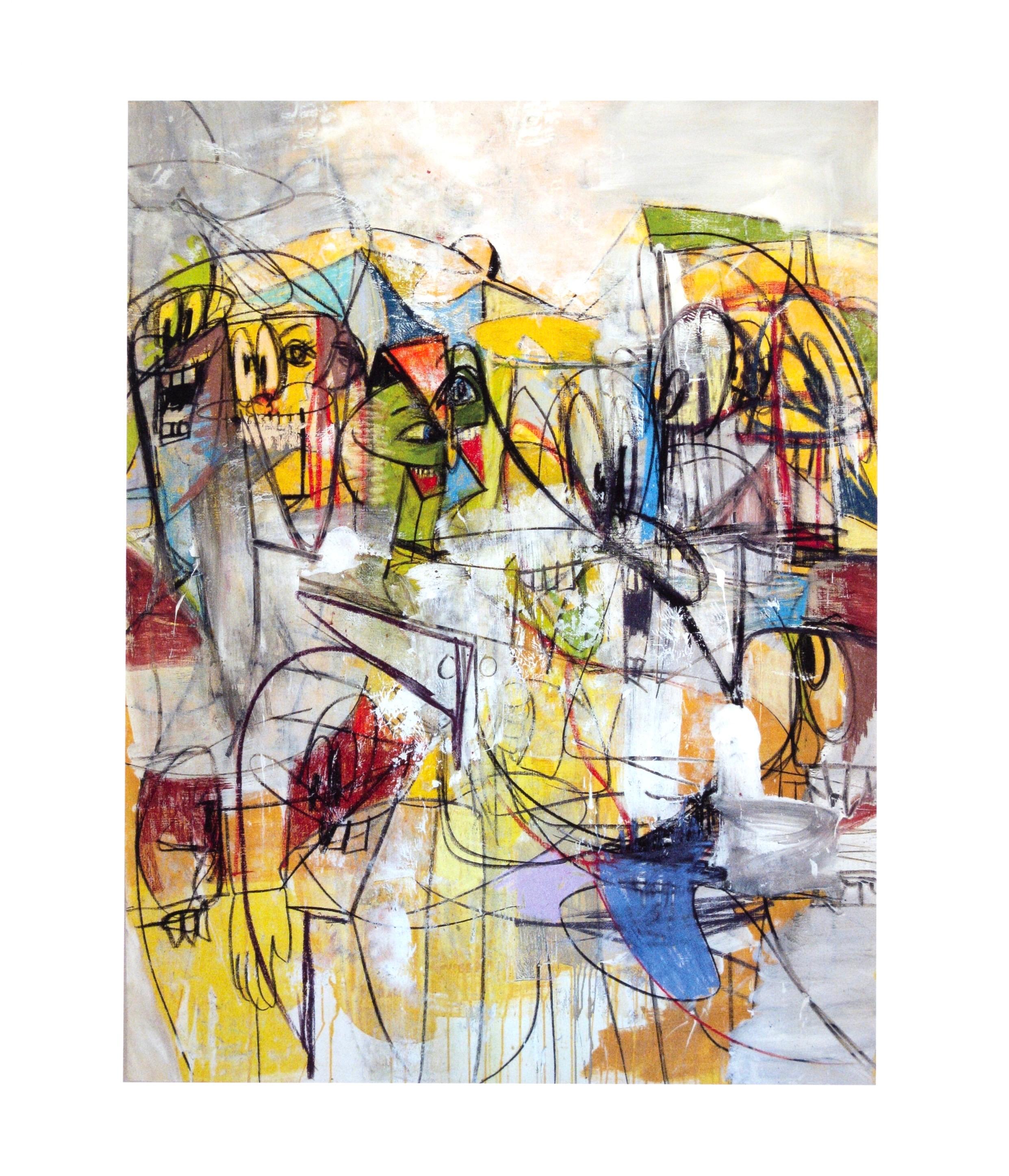 Impresión en cuatricromía sobre papel vélin. Tamaño del papel: 10,75 x 9,25 pulgadas. Inscripción: Sin firmar y sin numerar, tal como se emitió. Notas: Del folio, George Condo, Dibujos Pintados, 2011. Publicado por Skarstedt Gallery, Nueva York;