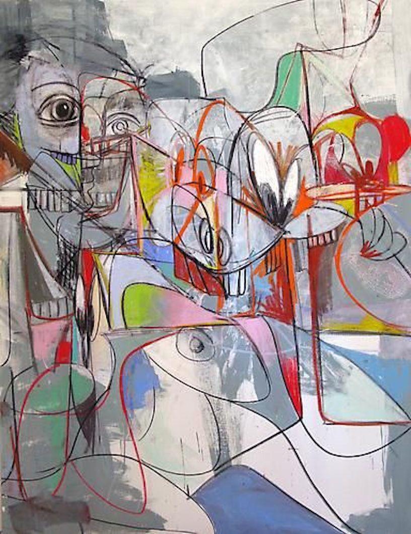 Abstract Print di George Condo - Conversazioni
