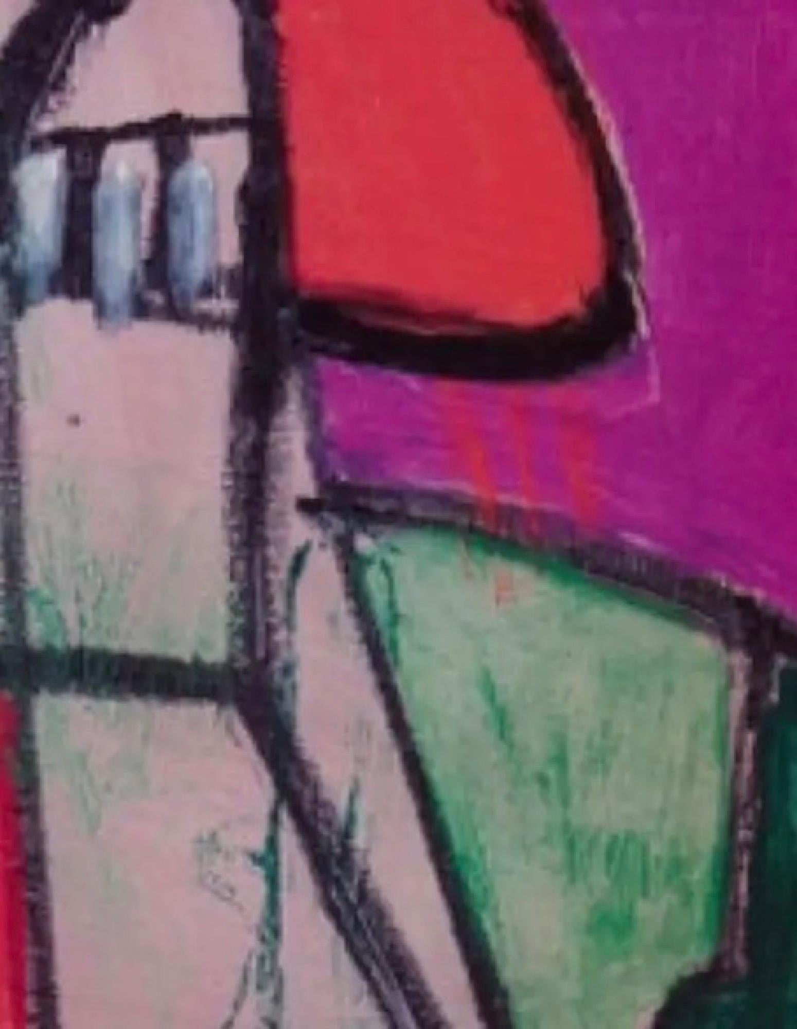 Self Portrait in Paris Poster - Contemporary Print by George Condo