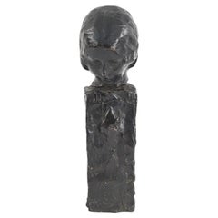 George Conlon Bronze Female Bust Sculpture