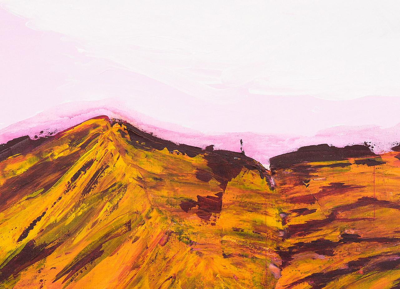 Rêve - Gris Landscape Painting par George Cooley