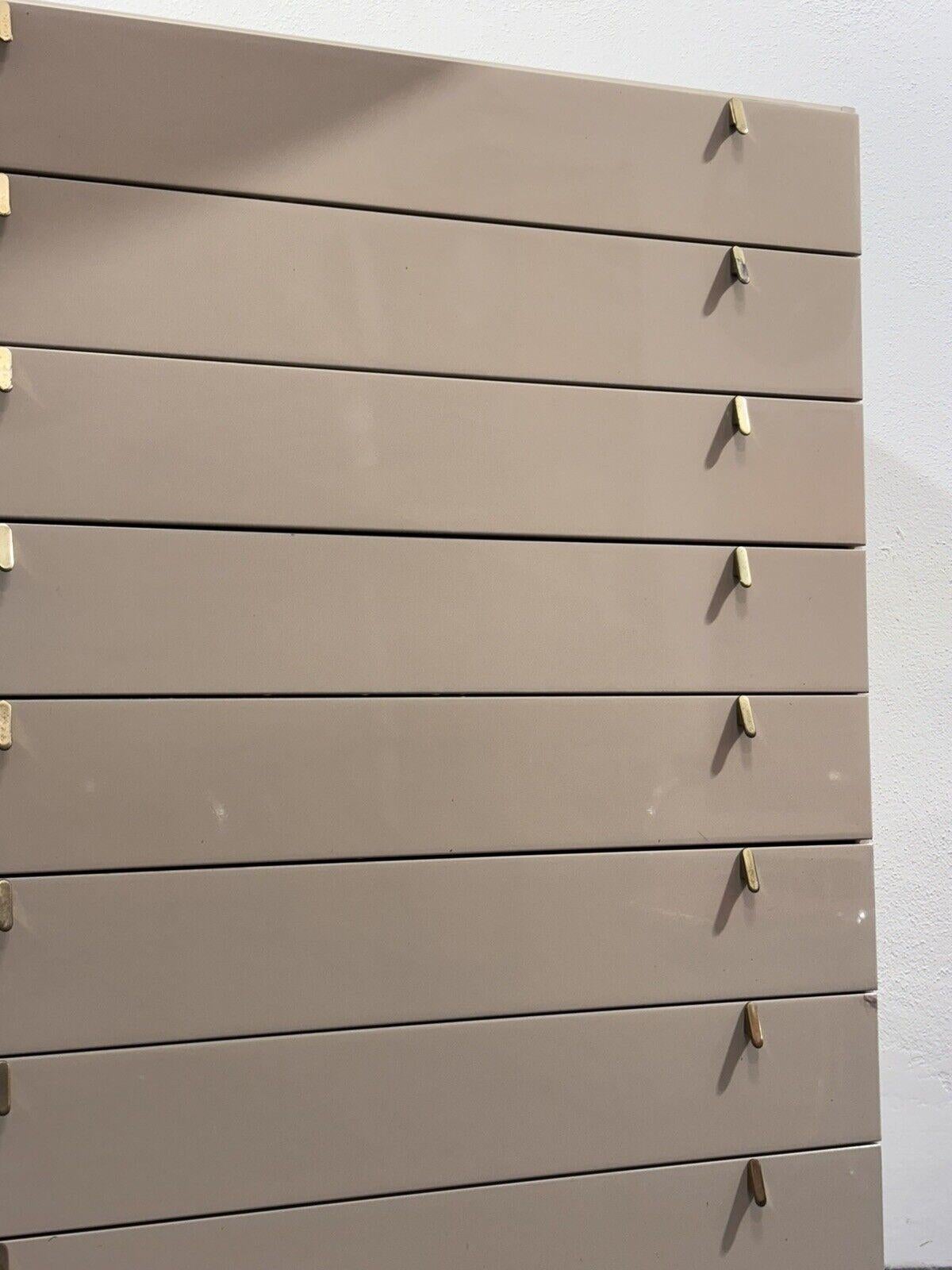 Late 20th Century George Coslin Chest of Drawers Longato Henna 1970s Modern Design For Sale