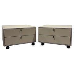 George Coslin Pair Of Longato Henna Nightstands 1970s Modern Design