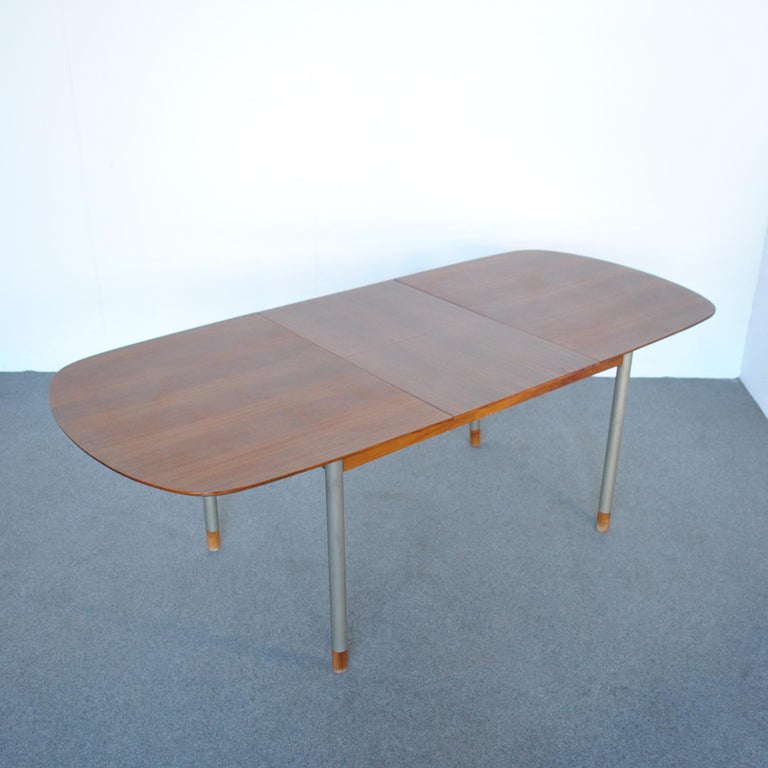George Coslin Openable Wooden Table, Mid-Sixties For Sale 4
