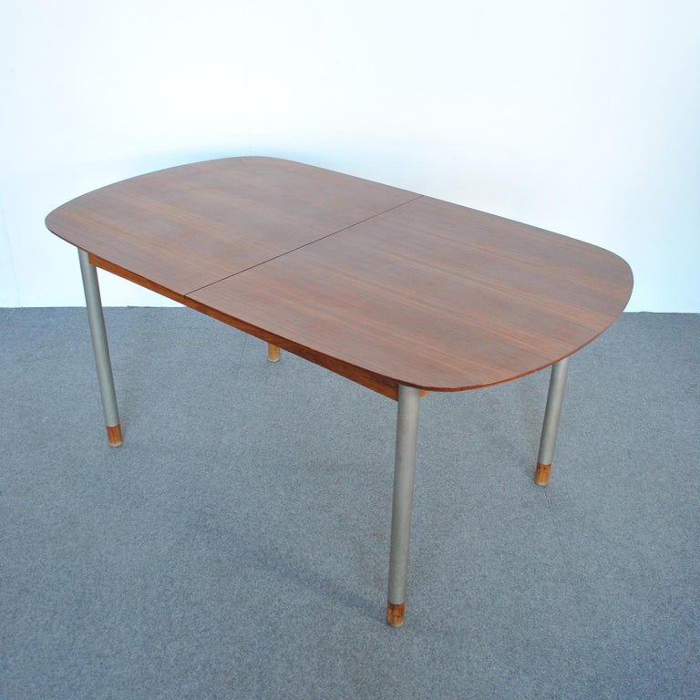 George Coslin Openable Wooden Table, Mid-Sixties In Good Condition For Sale In bari, IT