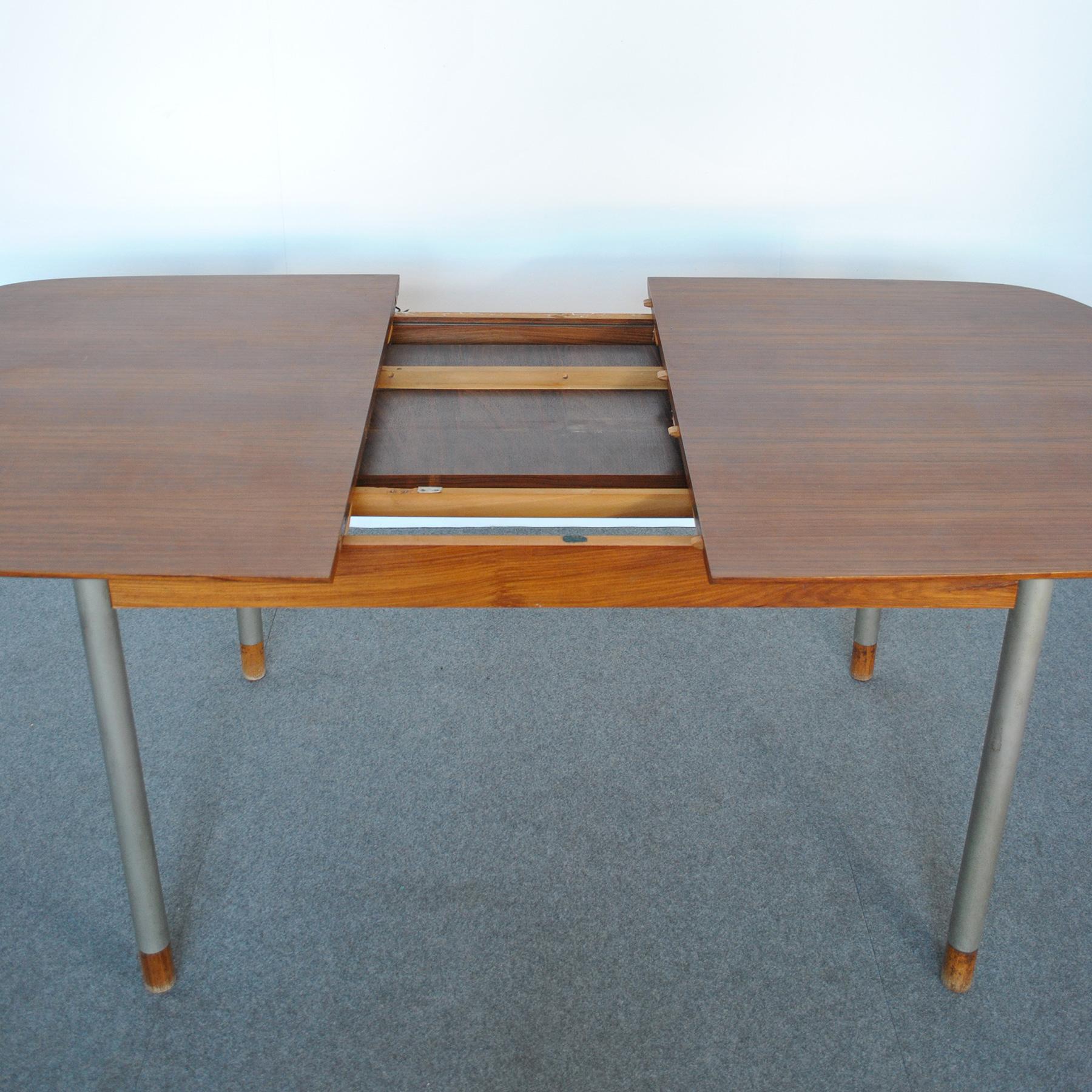 George Coslin Openable Wooden Table, Mid-Sixties For Sale 1