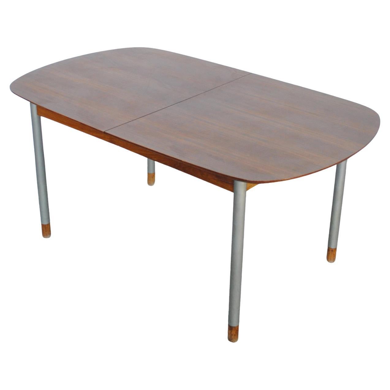 George Coslin Openable Wooden Table, Mid-Sixties For Sale
