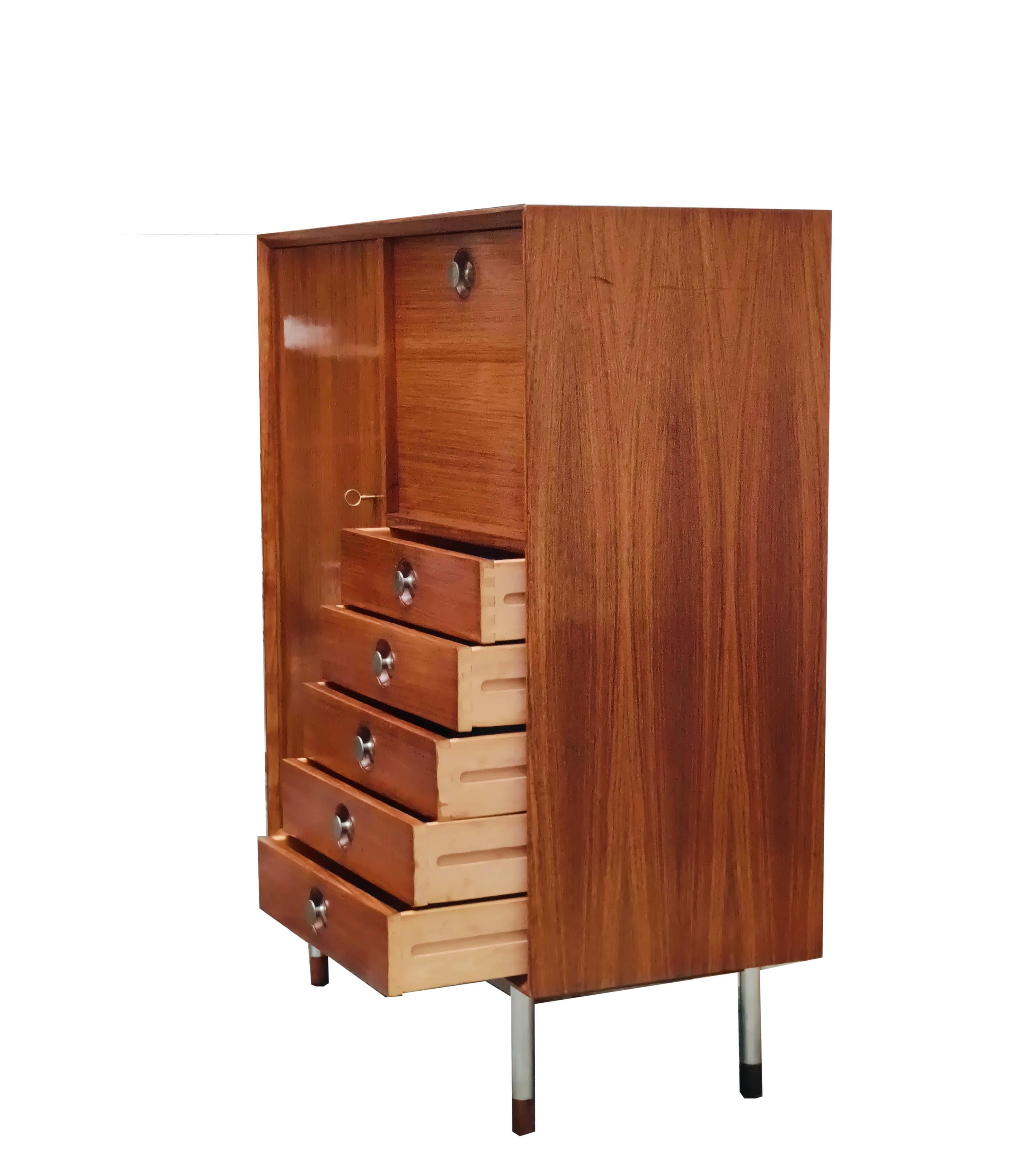 Mid-Century Modern George Coslin pour Faram Armoire à tiroirs, Italie, années 1960 en vente
