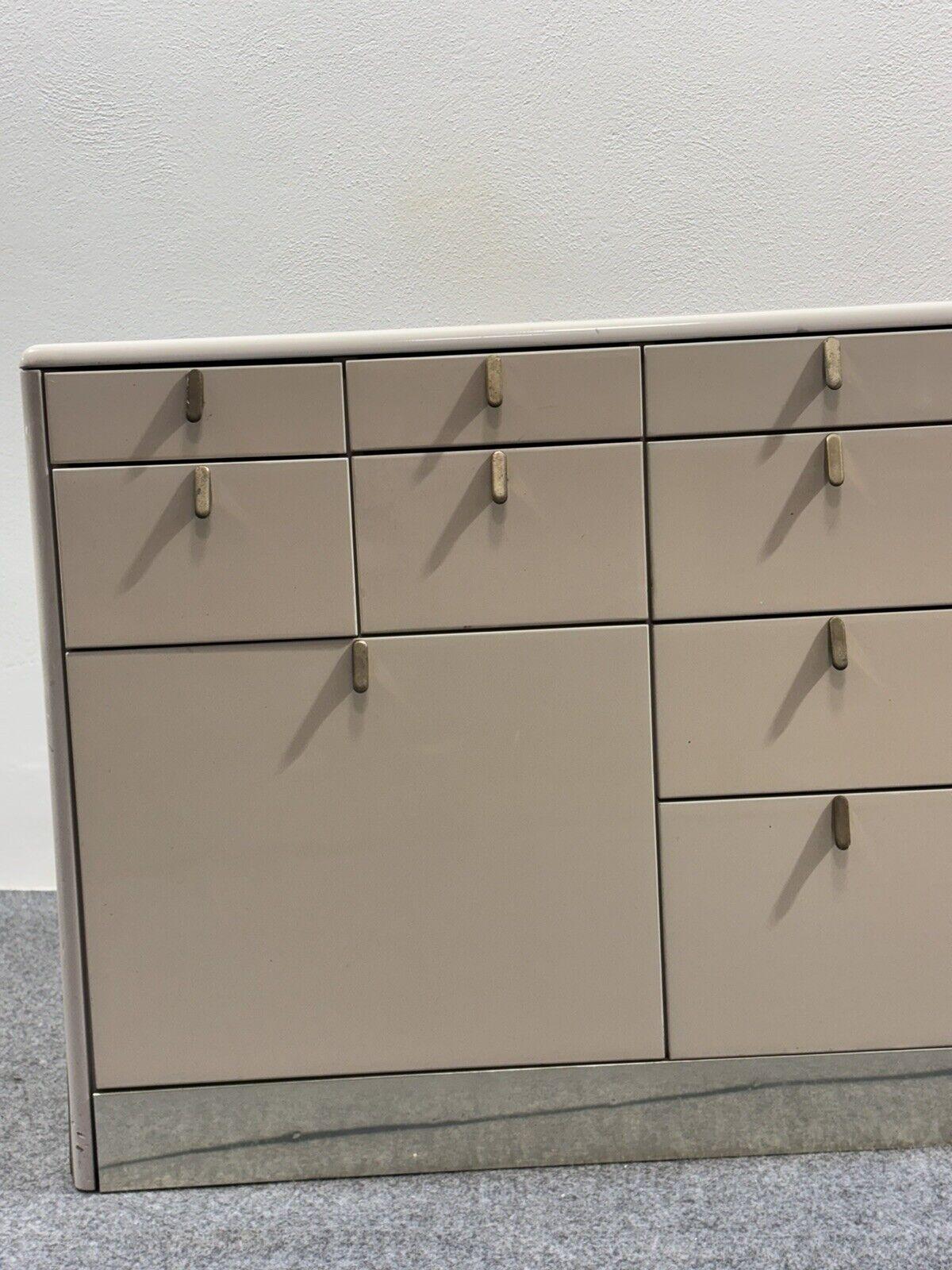 Steel George Coslin Sideboard Longato Hennè 1970 Modernariato Design For Sale