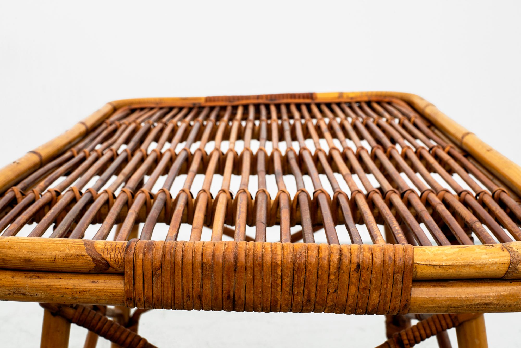 Rattan George Coslin Table