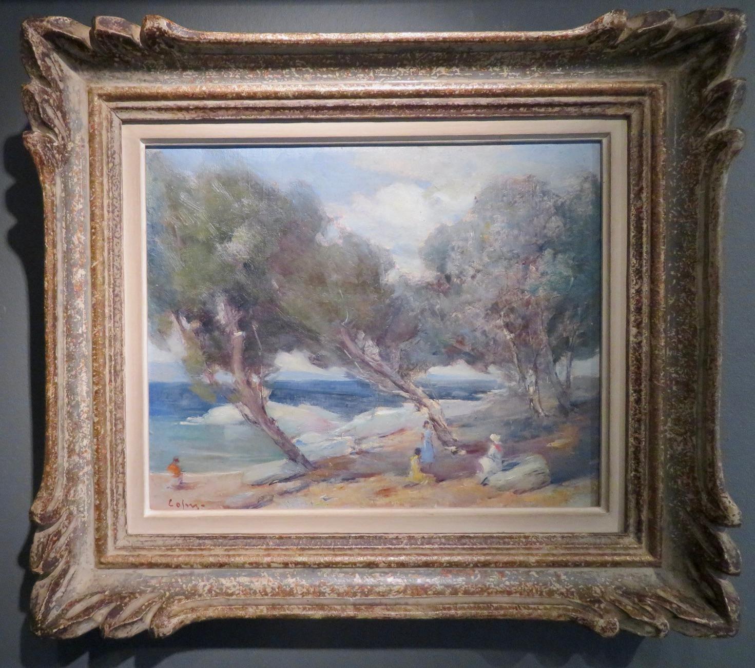 Griechischer Postimpressionist signiertes Ölgemälde von George Cosmadopoulos (1895-1967)