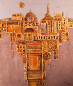 George Craig Spence (1931-) - Contemporary Mixed Media, Sunset City