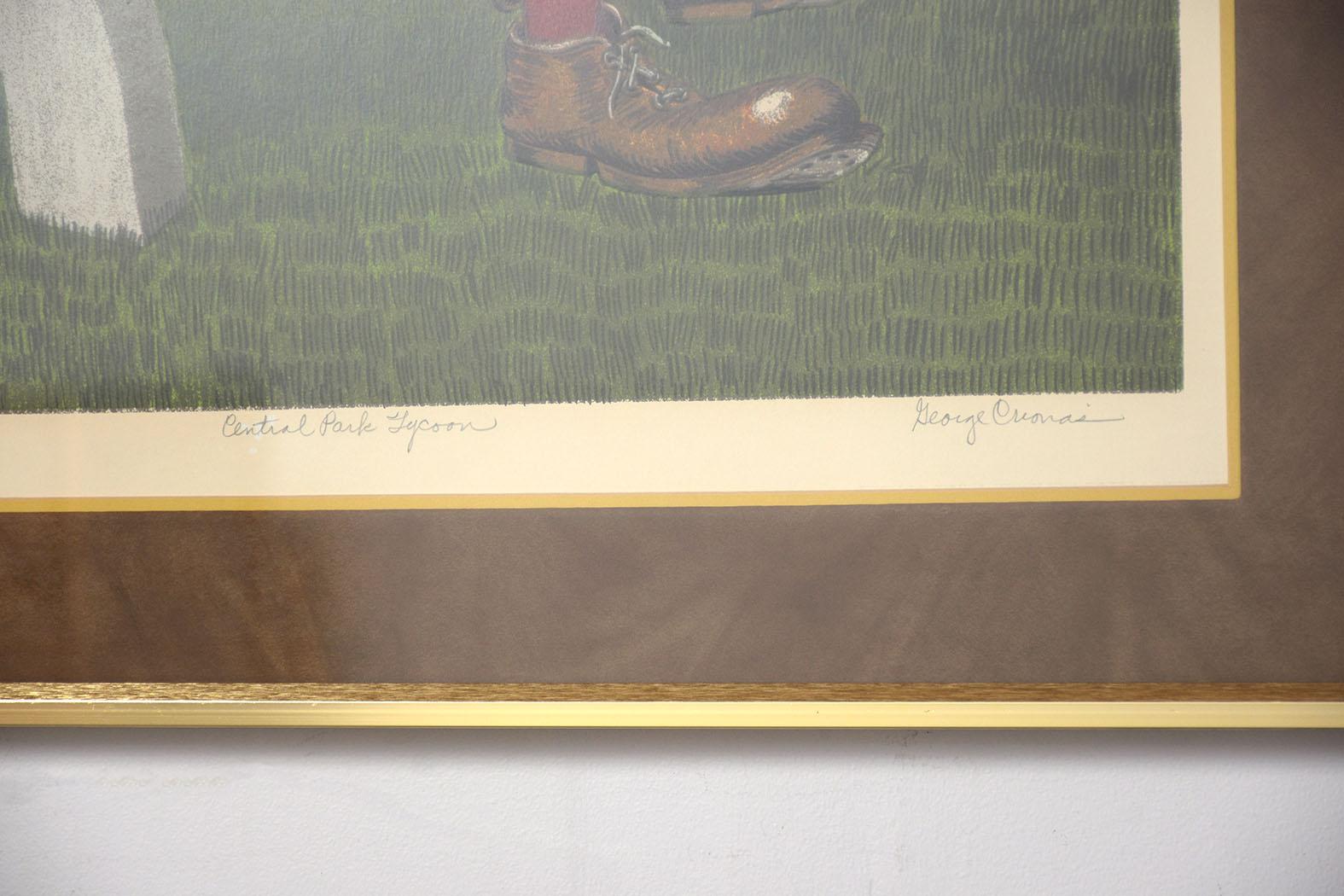 Papier Lithographie « Central Park Tycoon » de George Crionas en vente