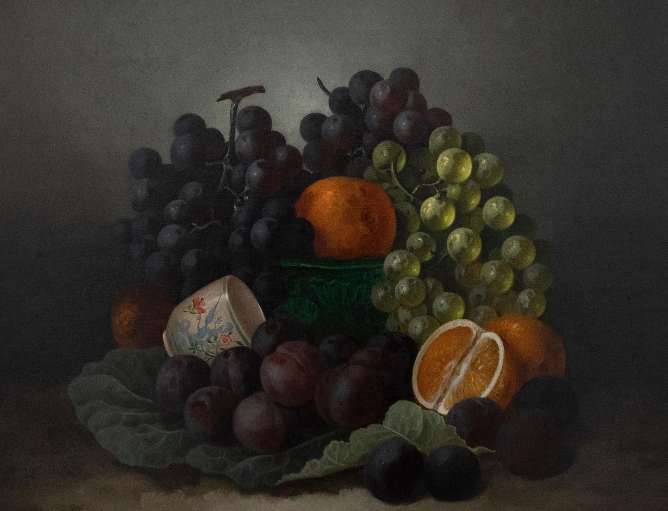 George Crisp (1875-1916) - Framed Late 19th Century Oil, Still Life with Fruit 3