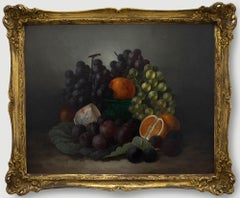 George Crisp (1875-1916) - Framed Late 19th Century Oil, Still Life with Fruit