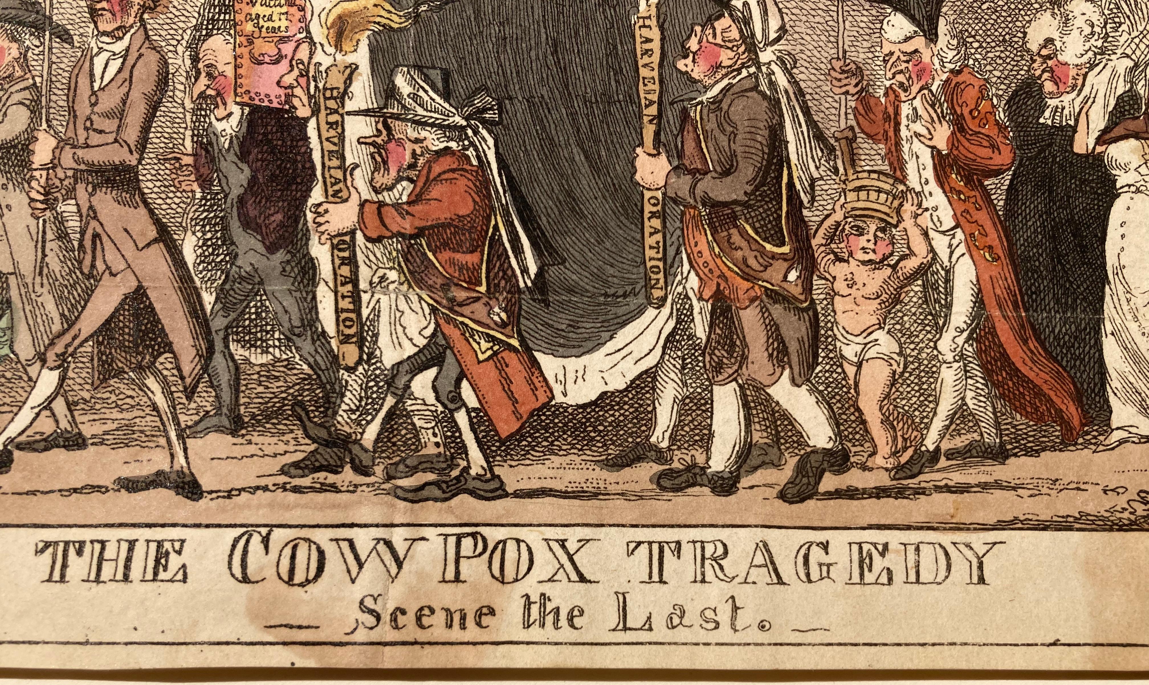 COWPOX TRAGEDY – SCENE THE LAST - Print by George Cruikshank