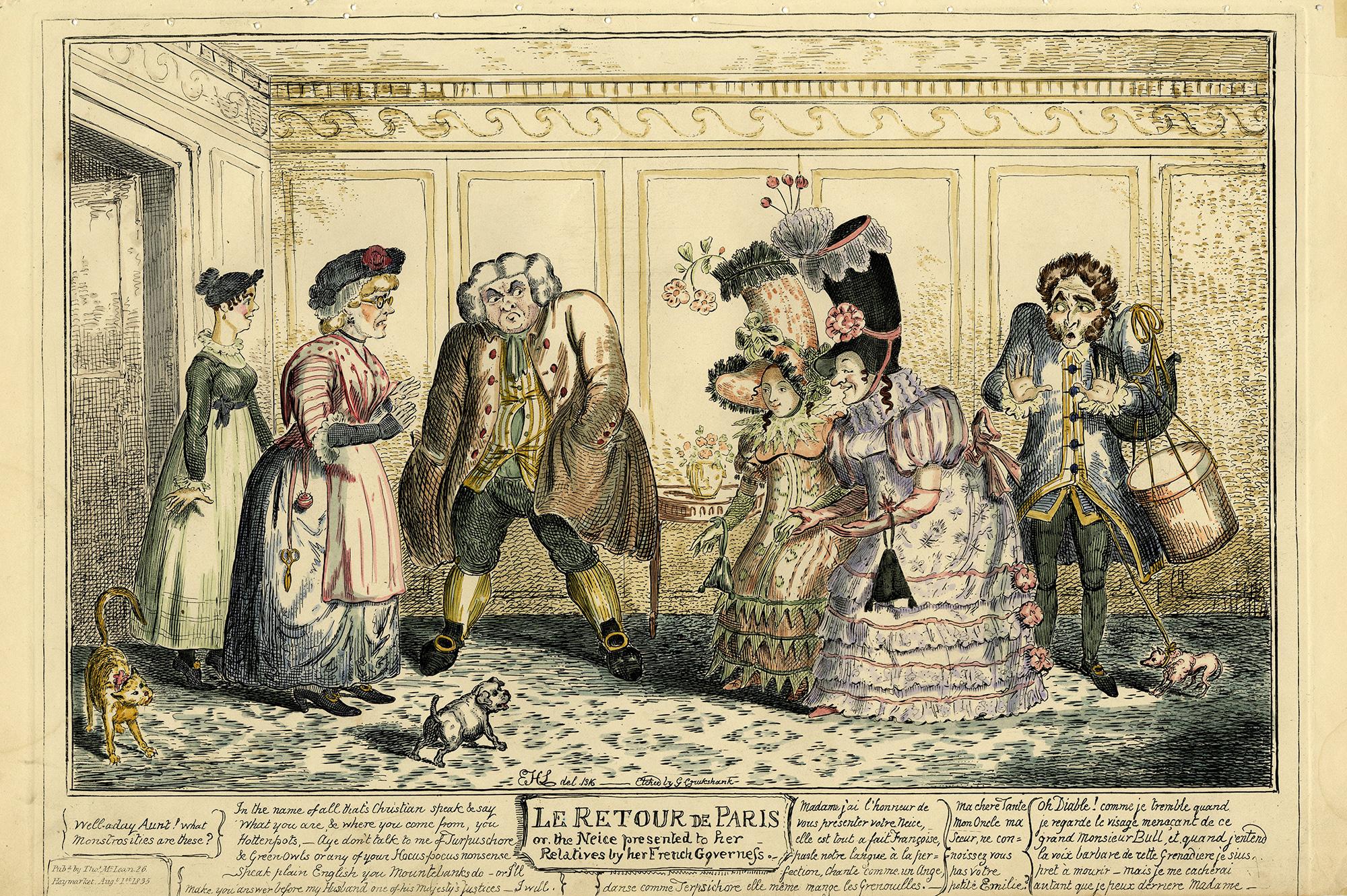 Le Retour de Paris /The Niece presented to her Relatives by Her French Governess