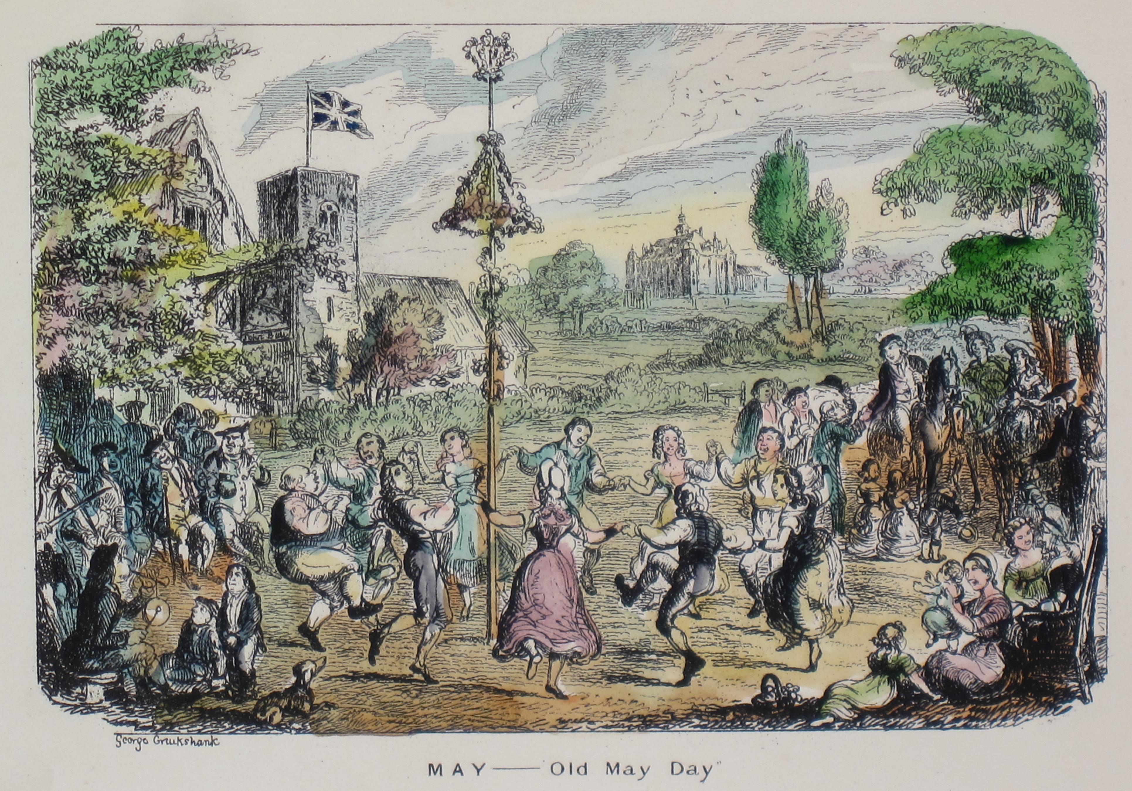 George Cruikshank Animal Print - May Day