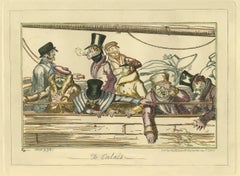 A Calais - según una ilustración del capitán Frederick Marryat