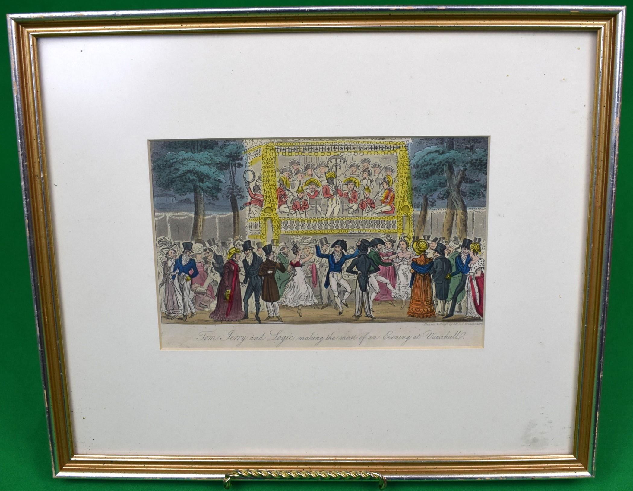 "Tom Jerry And Logic: Making The Most Of An Evening At Vauxhall" - Print by George Cruikshank