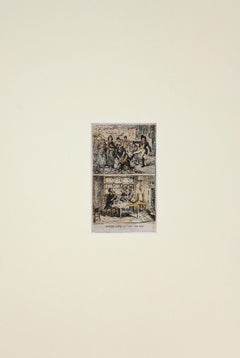 Where can the police be? - Etching by George Cruikshank - 19th Century
