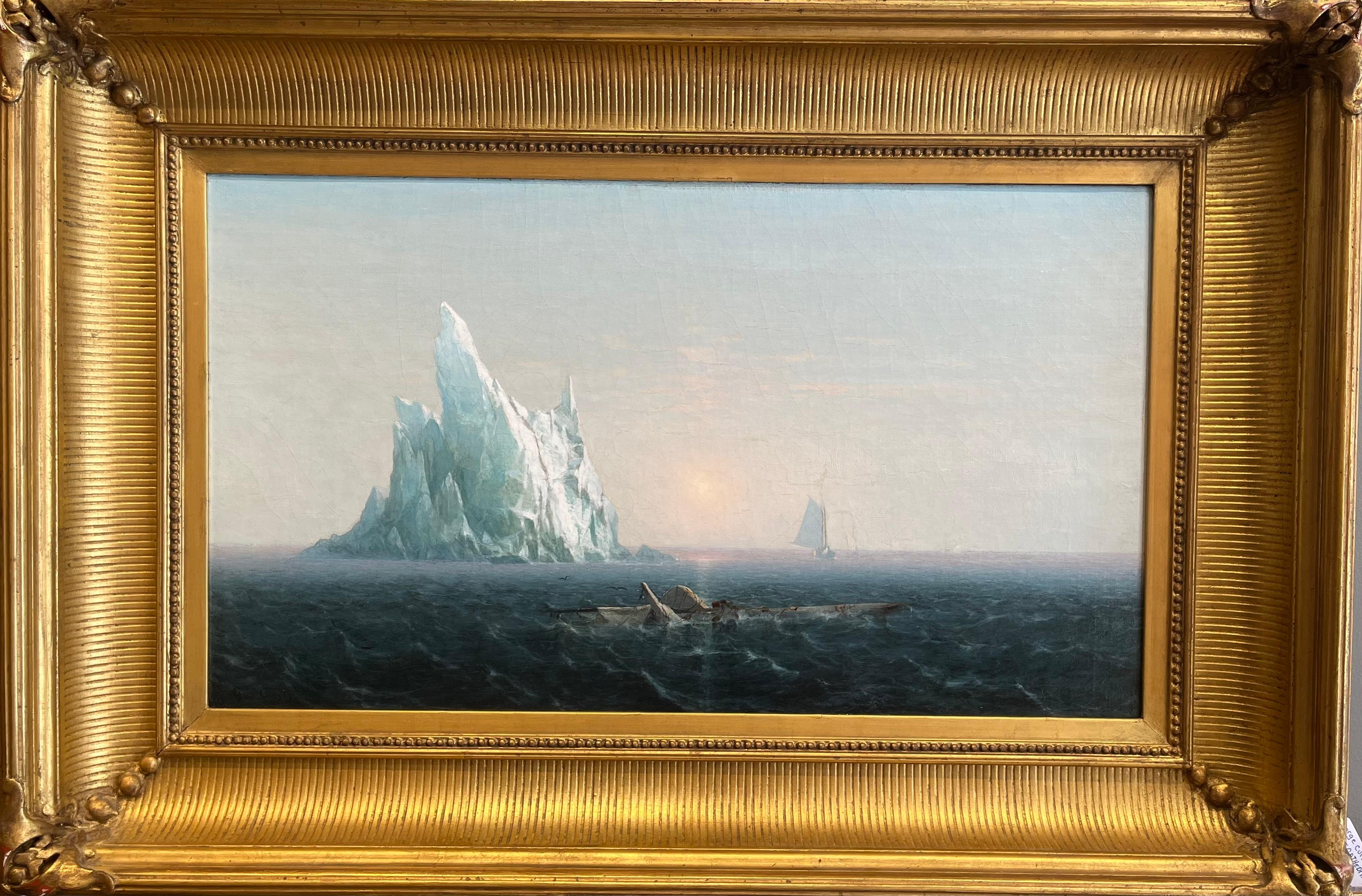 Landscape Painting di George Curtis - Paesaggio del mare polare