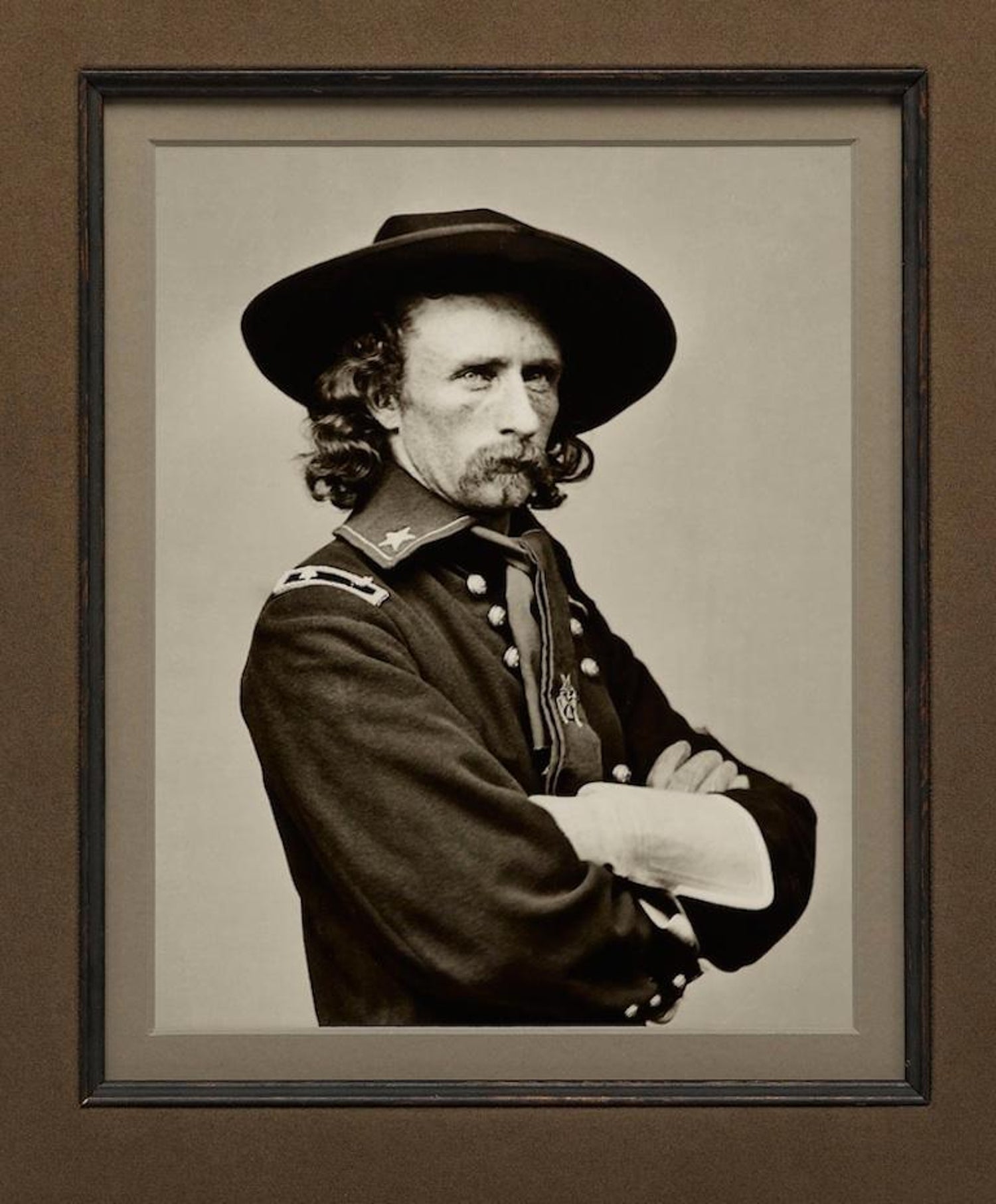 George Custer Civil War Era Signature Collage 1864 For Sale At