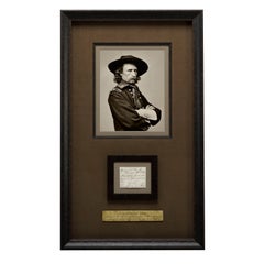 Antique George Custer Civil War Era Signature, 1864