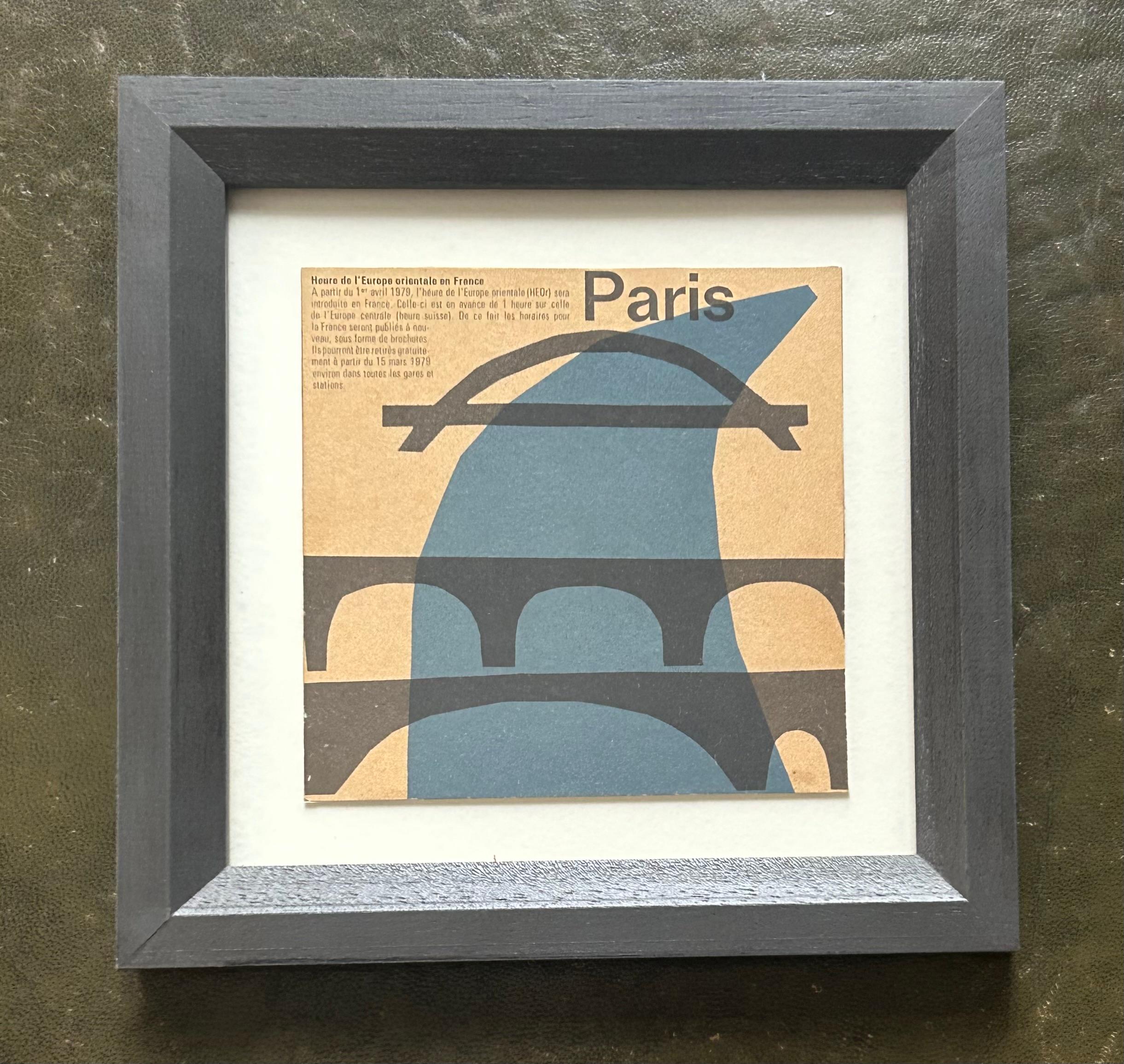 George Dannatt (1915-2009)
Motifs de voyage : Paris
Éphémères de voyage, 1983  
Image : 10,5 x 10,5 cm  
 Cadre : 16,8 x 16,8 cm
Provenance : Collection George & Ann Dannatt/George Dannatt Trust 



La longue carrière de peintre et de sculpteur de