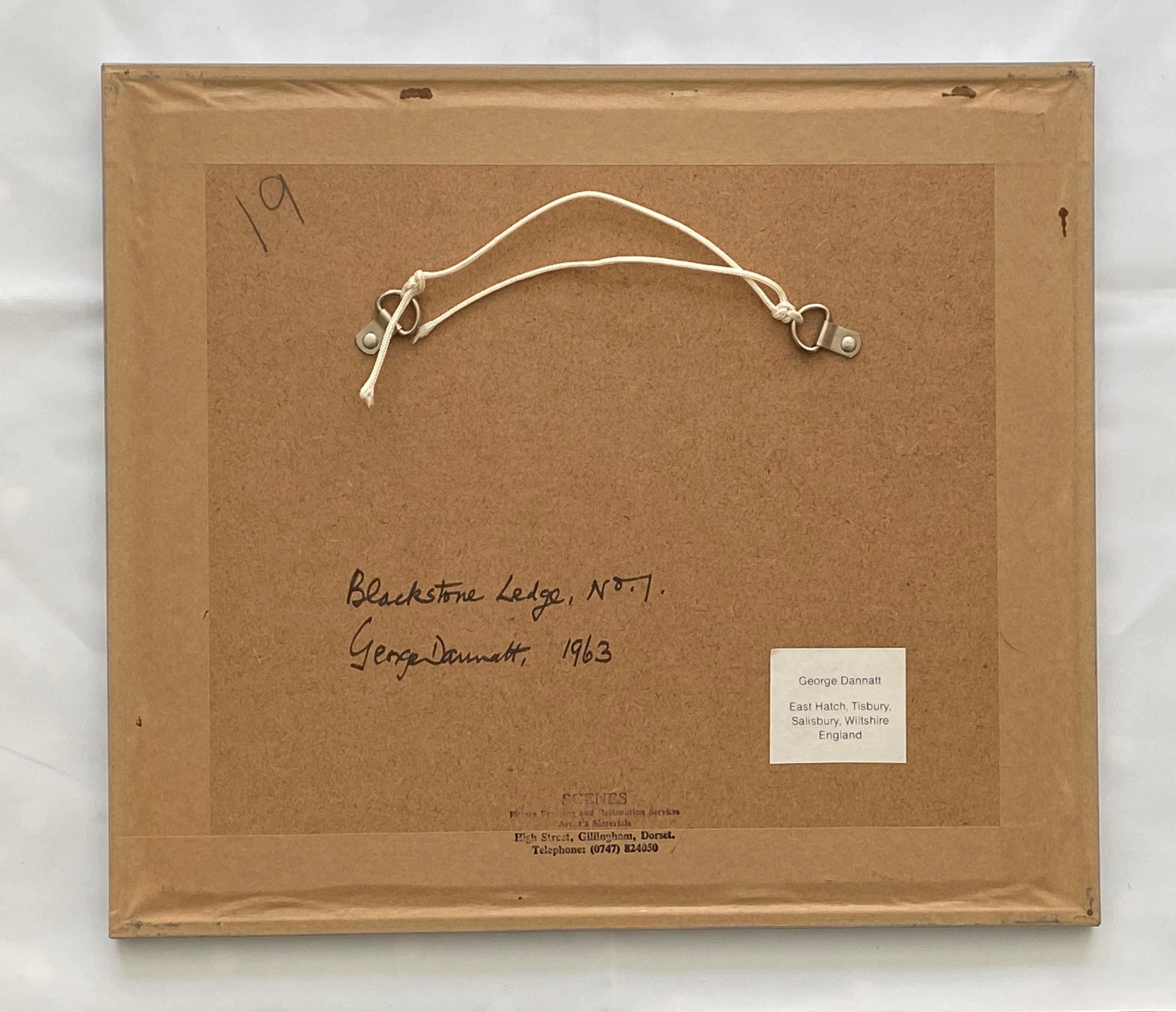 Schwarzstein Ledge No  1 – Painting von George Dannatt