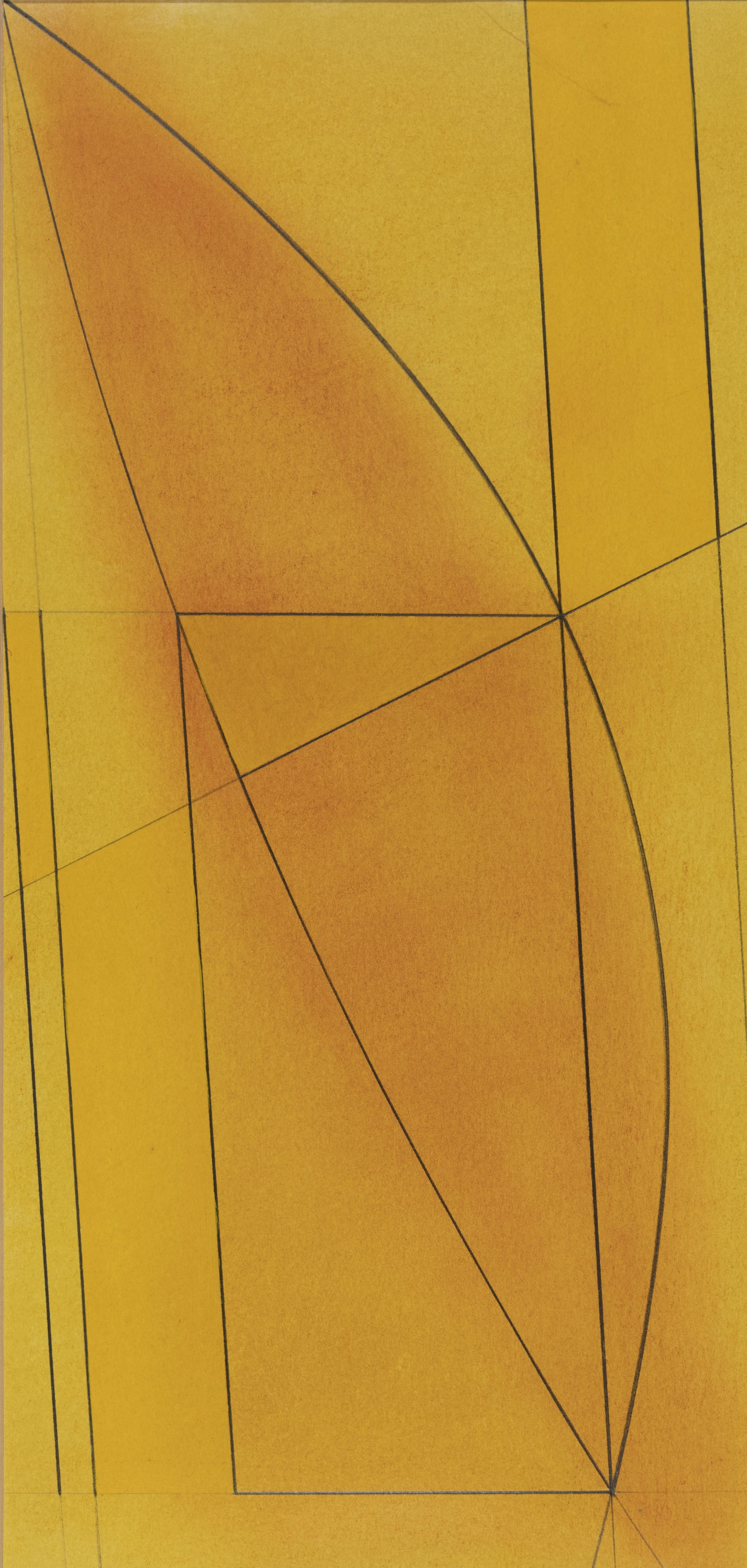 Bowman - Ochre/Yellow - Painting by George Dannatt