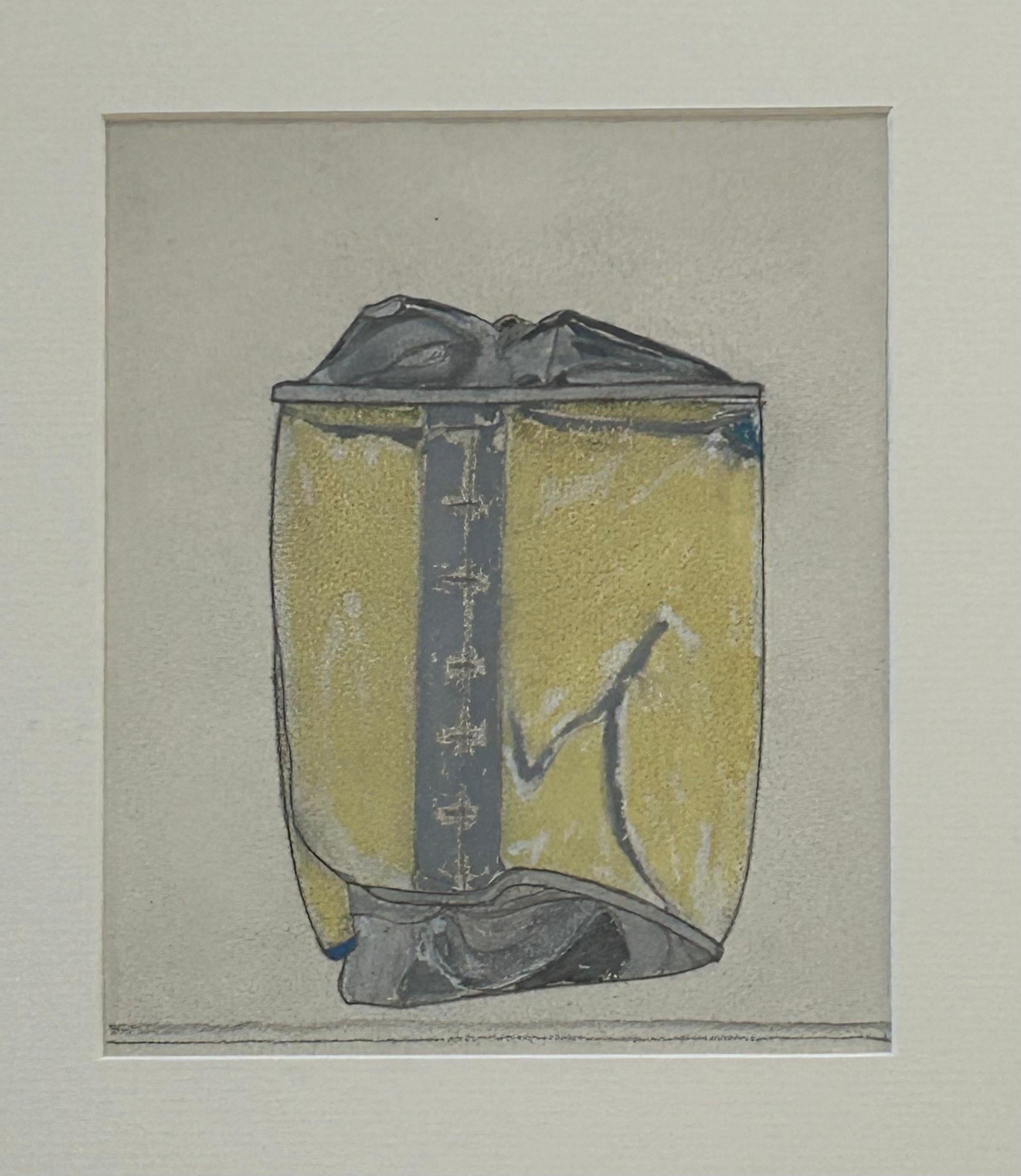 Cancrizan - Silver Grey - Painting Abstracto de George Dannatt