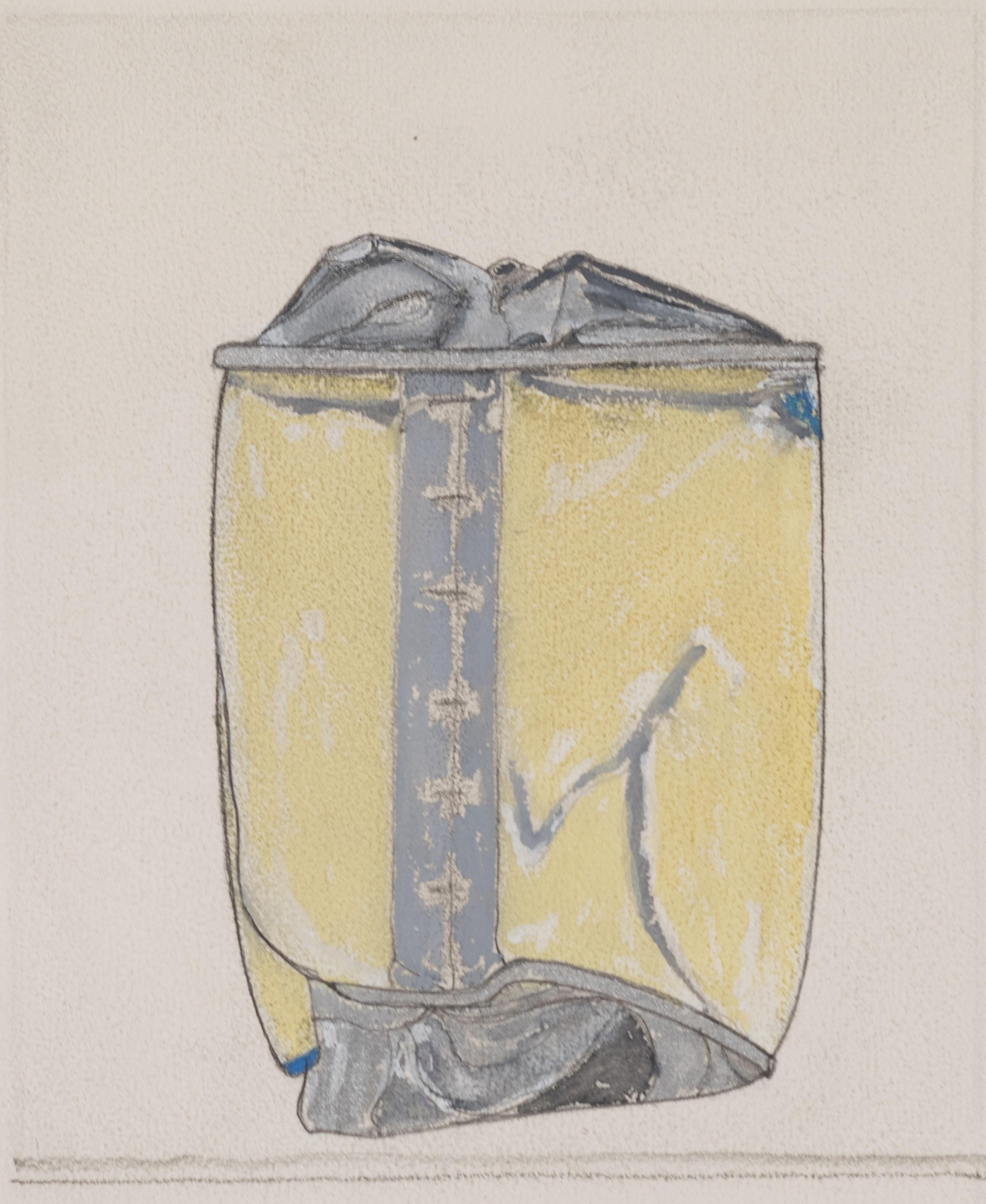 Abstract Painting de George Dannatt - Cancrizan - Silver Grey