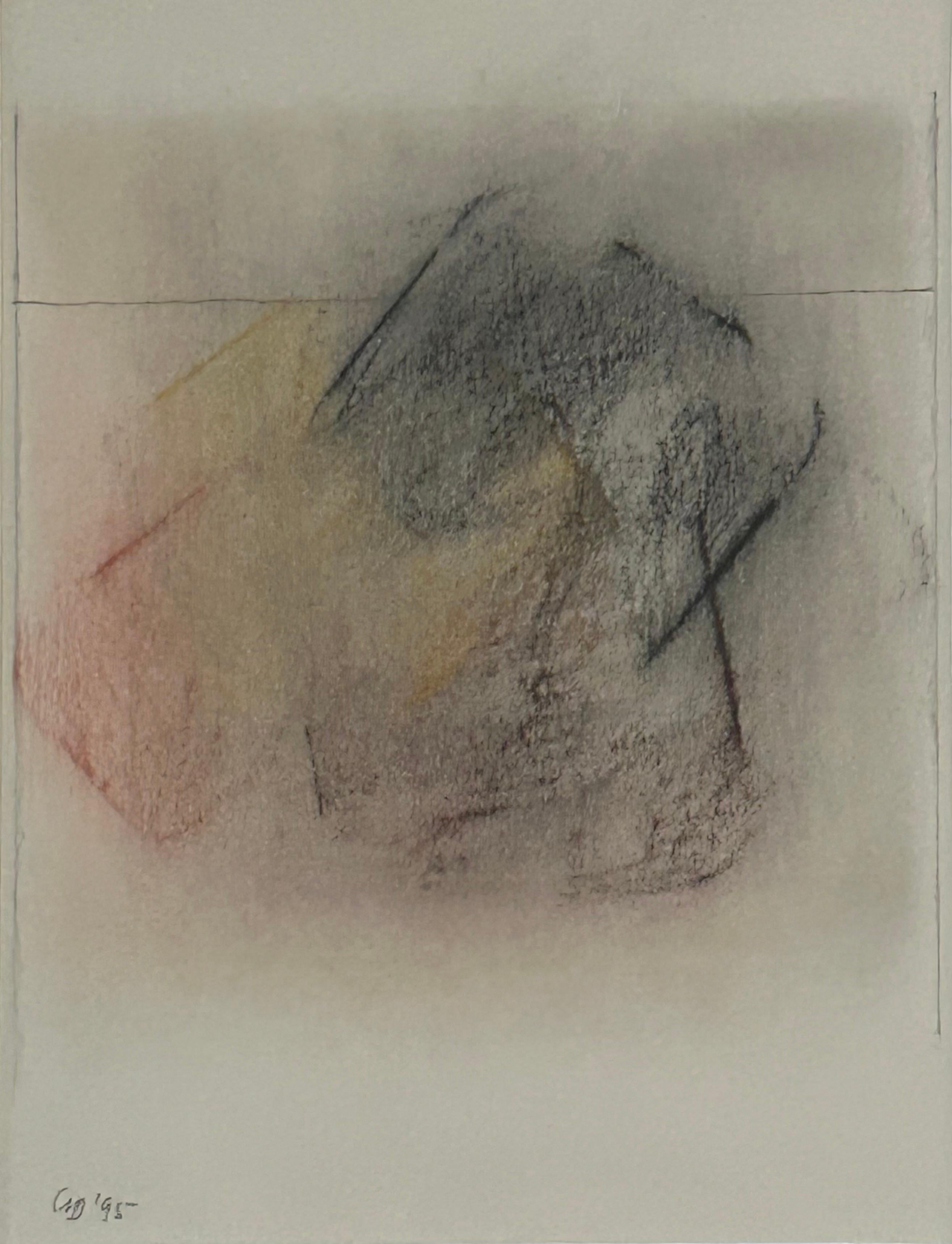 Deflection of Light - Venice No 1 - Abstract Painting by George Dannatt