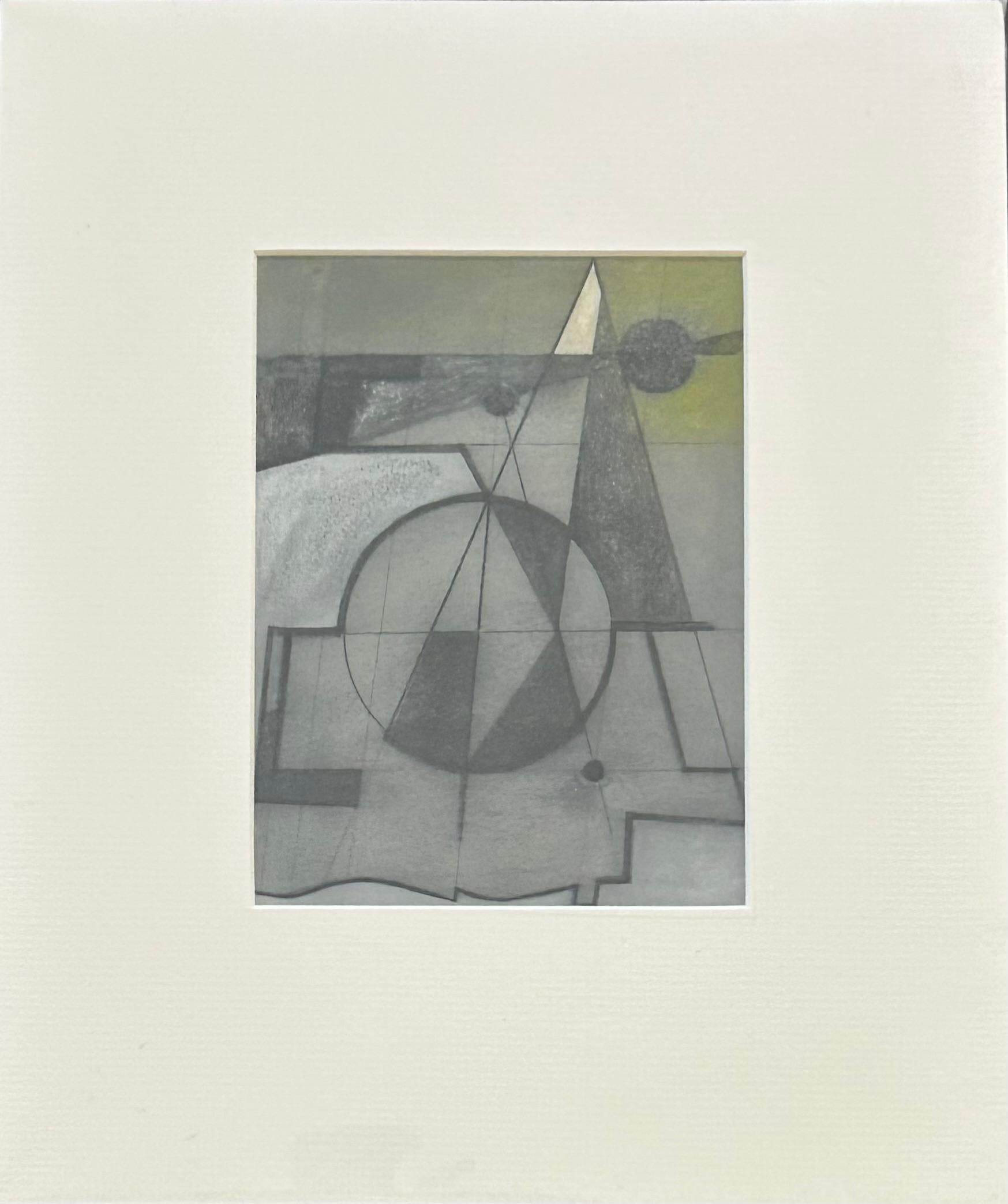 Mars Yellow Series Version 3 - China Clay (Night) - Painting by George Dannatt