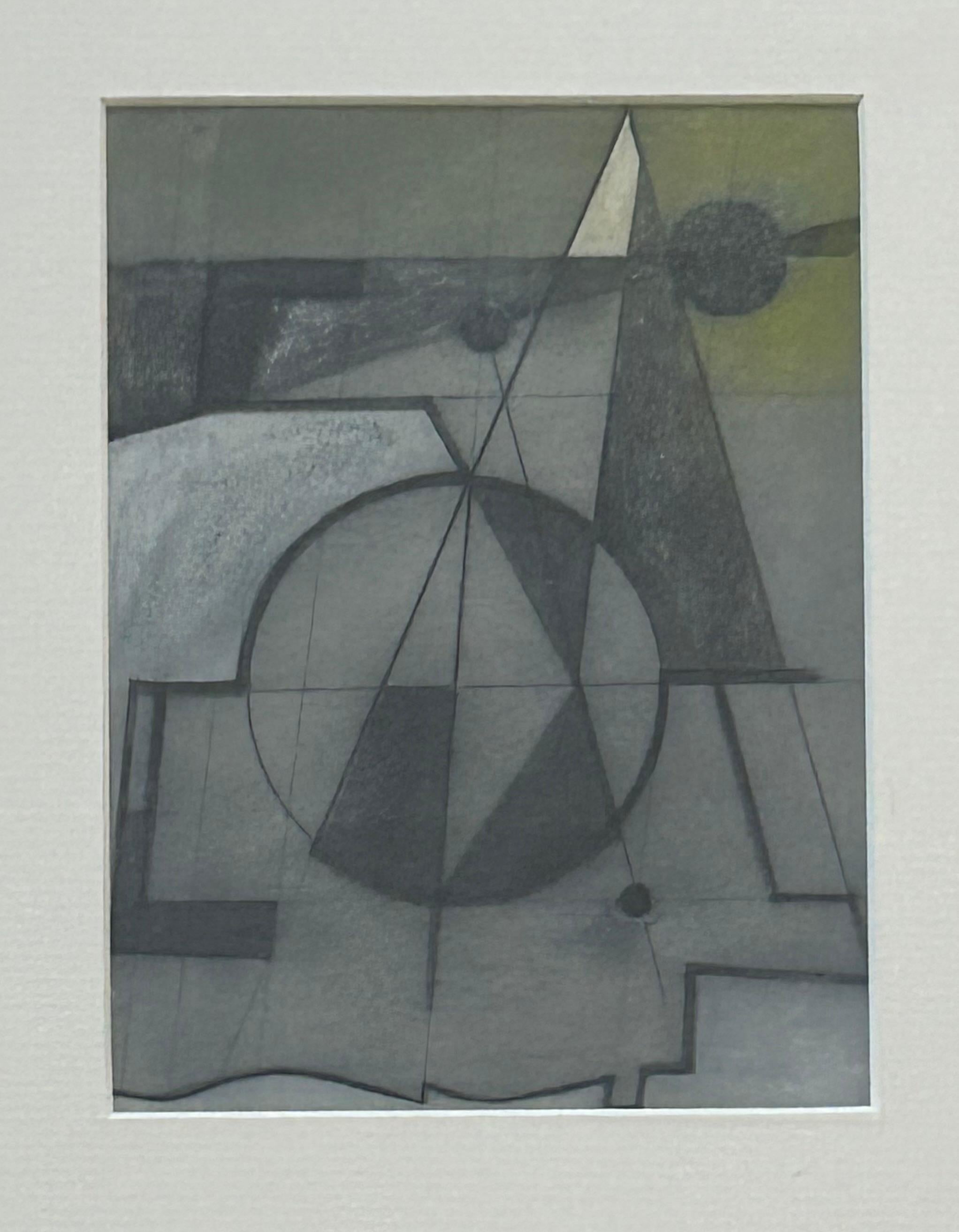 Mars Yellow Series Version 3 - China Clay (Night) - Abstract Painting by George Dannatt
