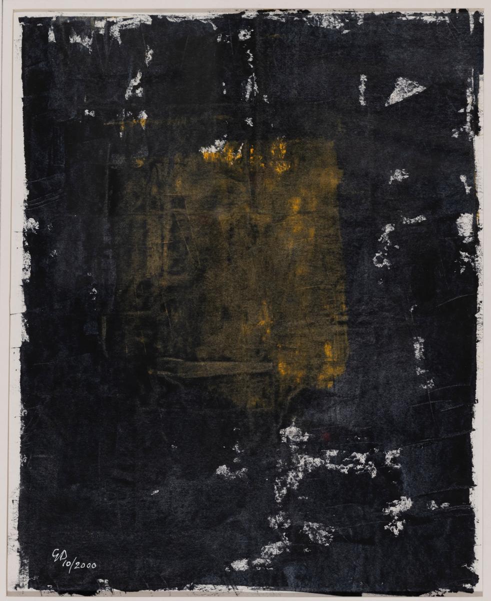 Monoprint -  Schwarz Brown – Painting von George Dannatt