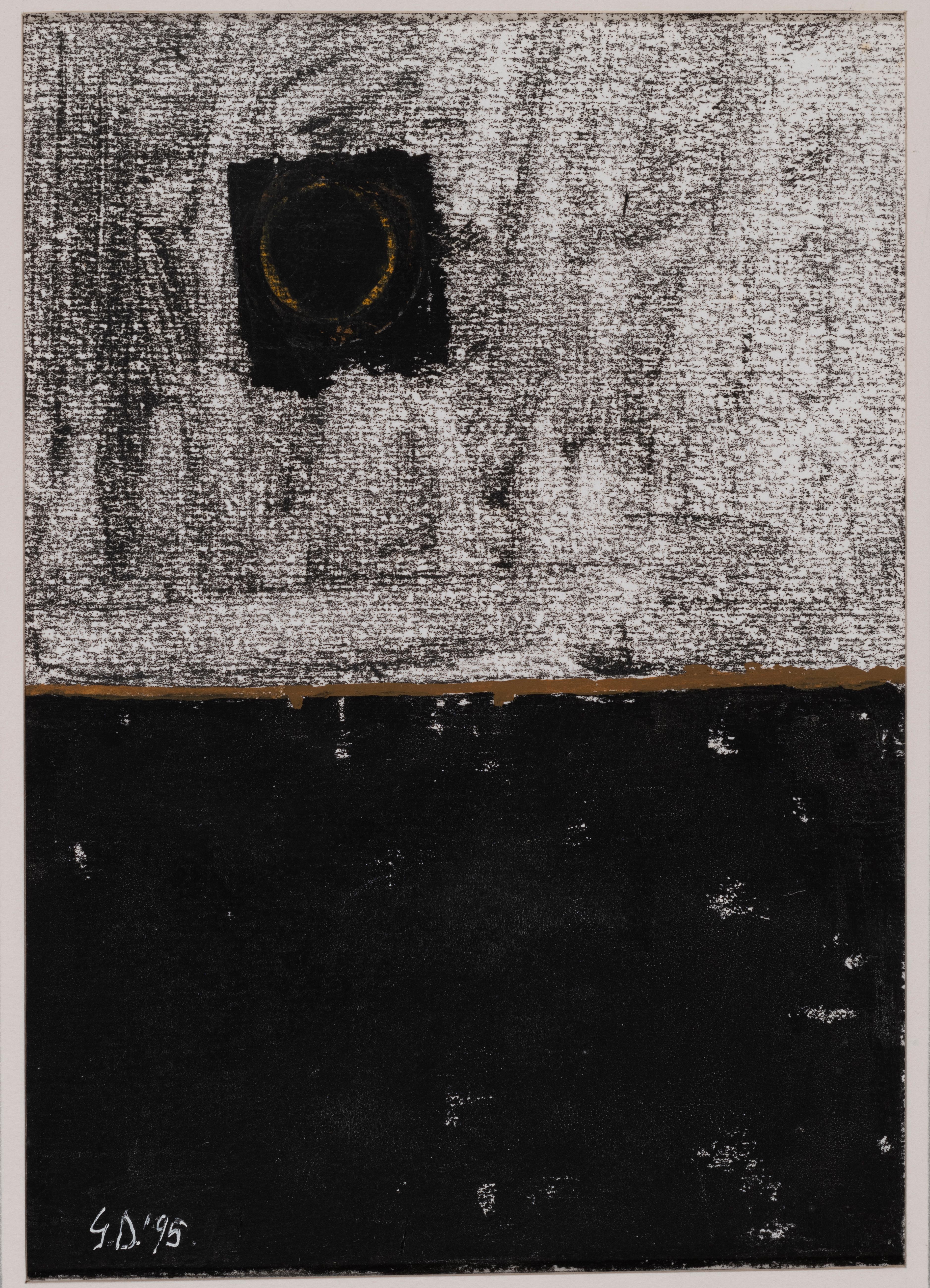 George Dannatt Abstract Painting – Nocturne in Schwarz